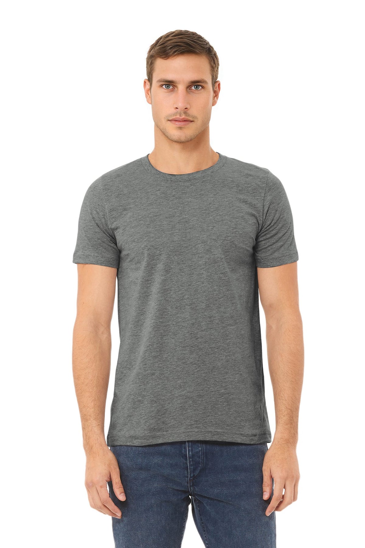 BELLA+CANVAS BE3001CVC Heather jersey T-shirt met korte mouwen