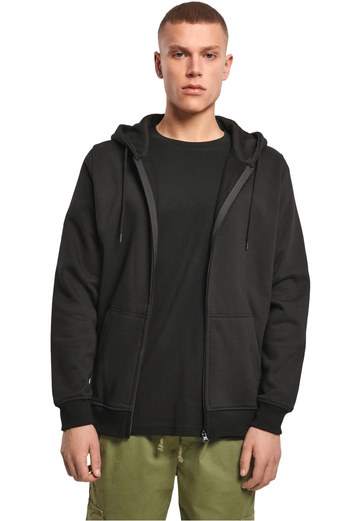 Build your brand BY012 Zware hoodie met rits