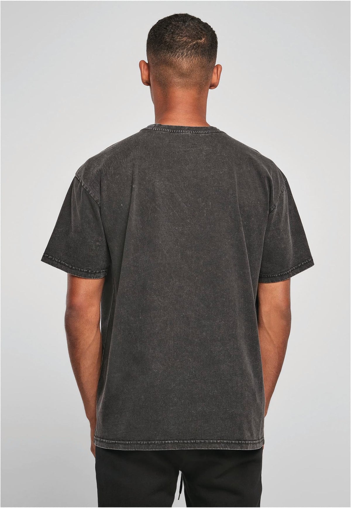 Build your brand BY189 Dik t-shirt met vintage wash