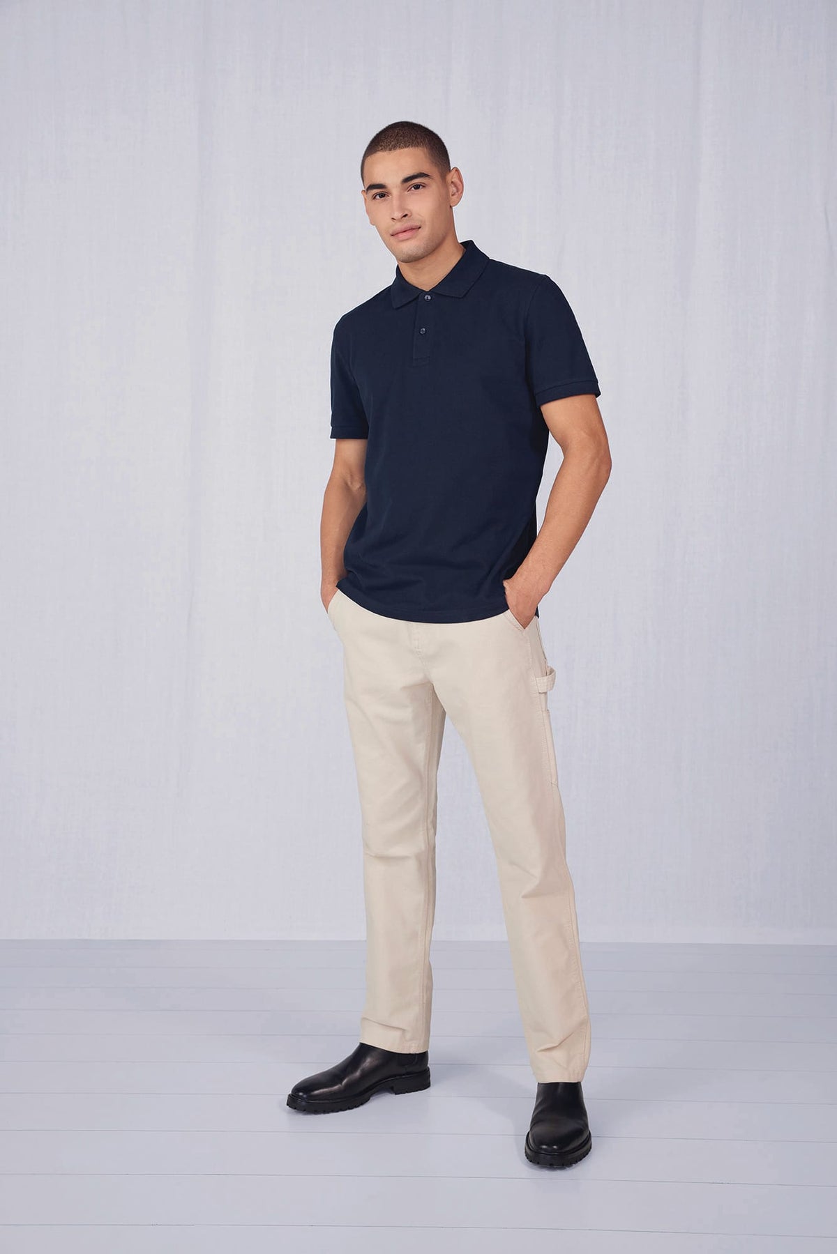 B&C CGPU424 MY POLO 180 Heren korte mouwen