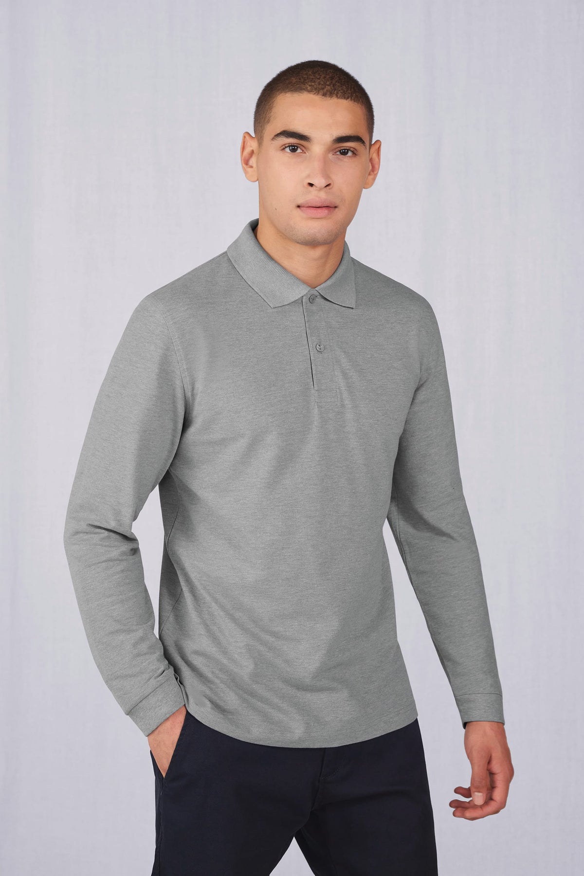B&C CGPU427 MY POLO 210 Heren lange mouwen