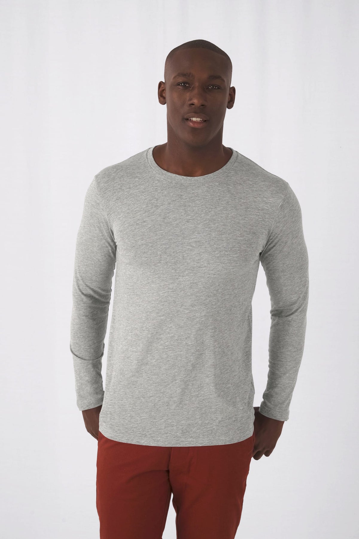 B&C CGTM070 Men's organic Inspire long-sleeve T-shirt