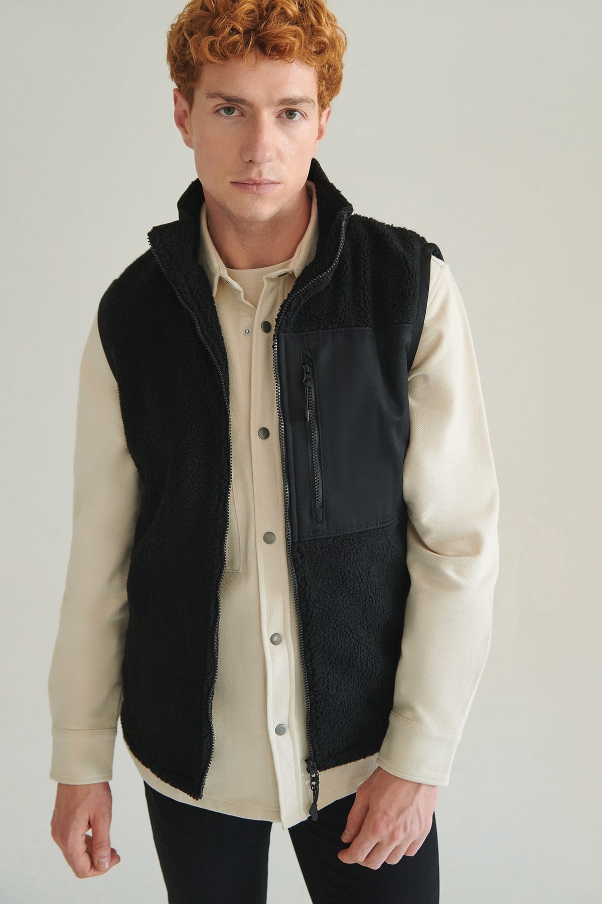 Front Row FR855 Gerecycled sherpa gilet