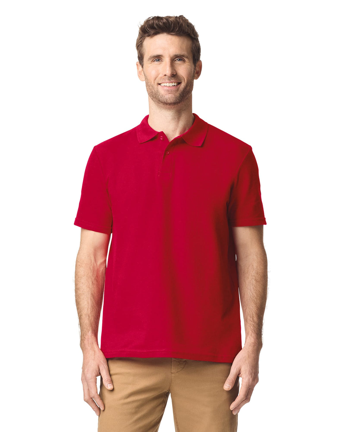 Gildan GI64800 Herenpolo Softstyle Dubbele piqué