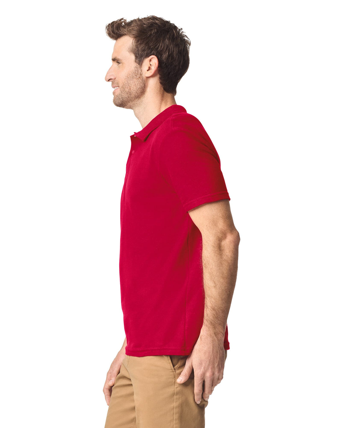 Gildan GI64800 Herenpolo Softstyle Dubbele piqué