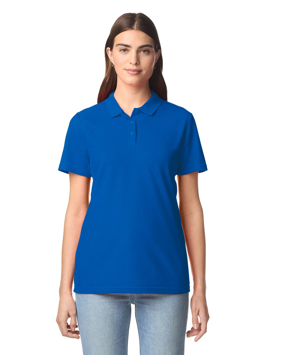Gildan GI64800L Damespolo Softstyle Dubbele piqué