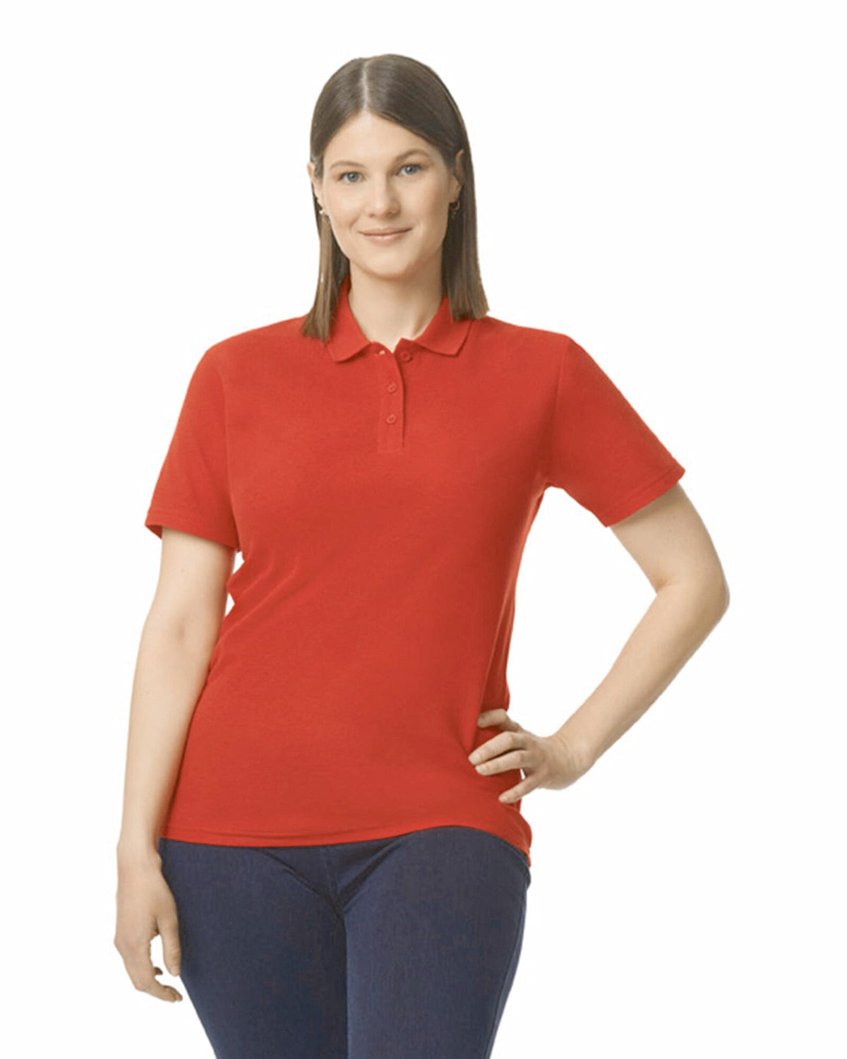 Gildan GI64800L Damespolo Softstyle Dubbele piqué