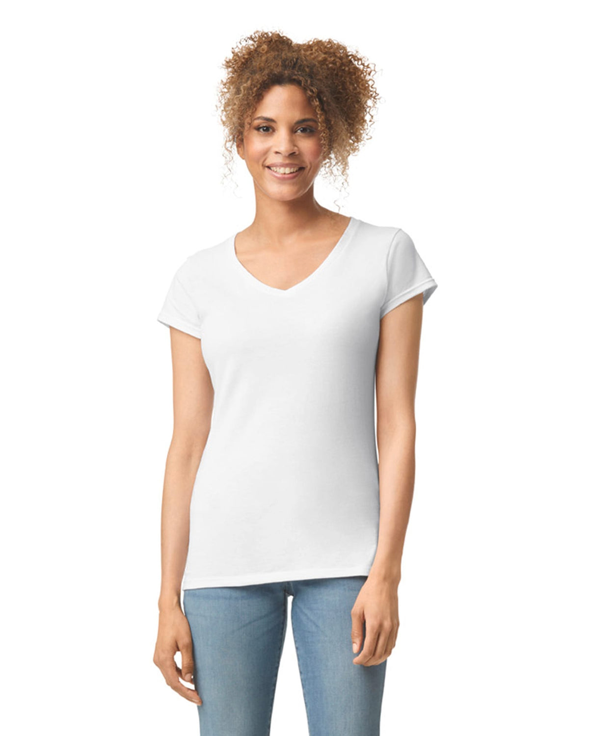Gildan GI64V00L Softstyle® Fitted Ladies' V-neck T-shirt