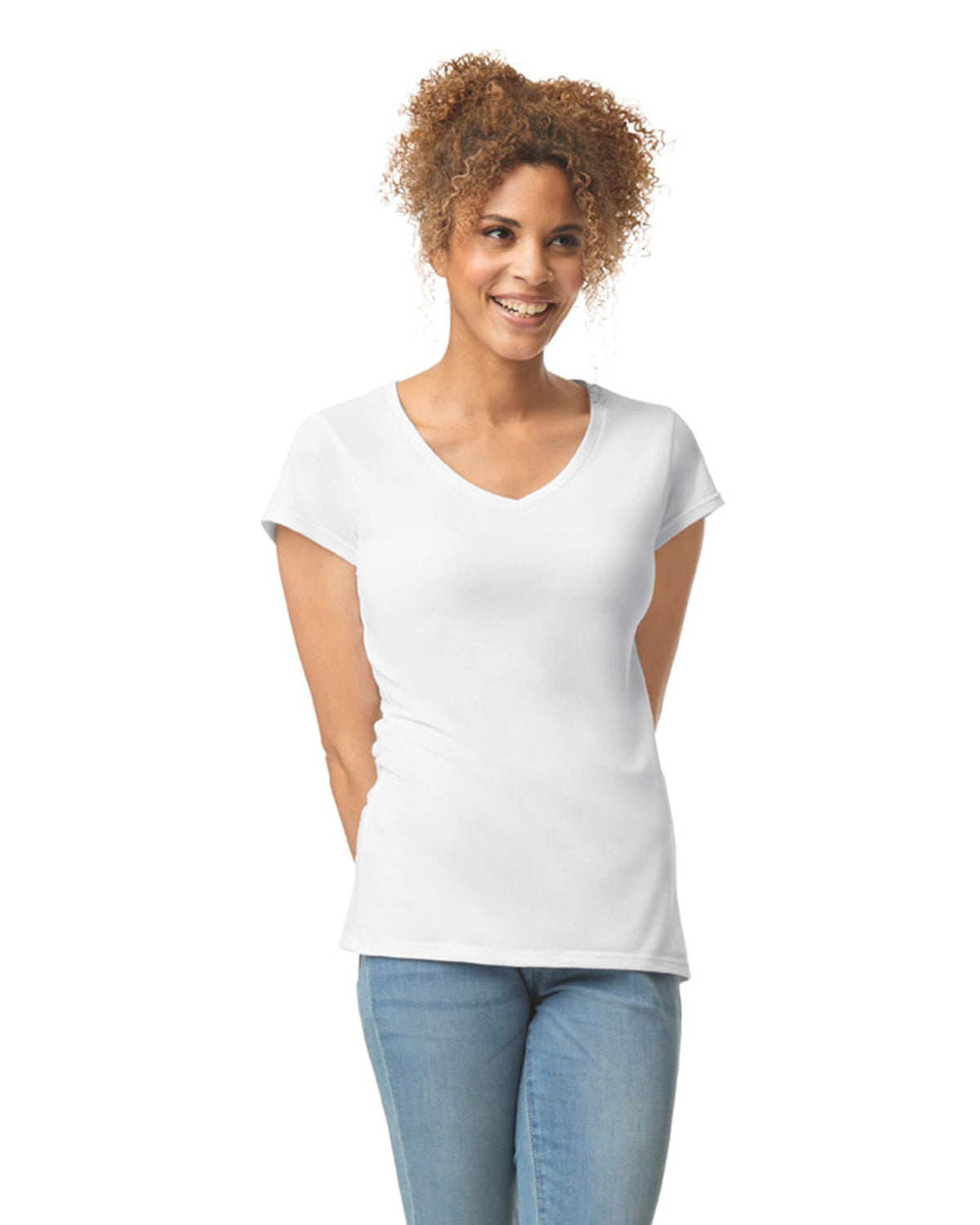 Gildan GI64V00L Softstyle® Fitted Ladies' V-neck T-shirt