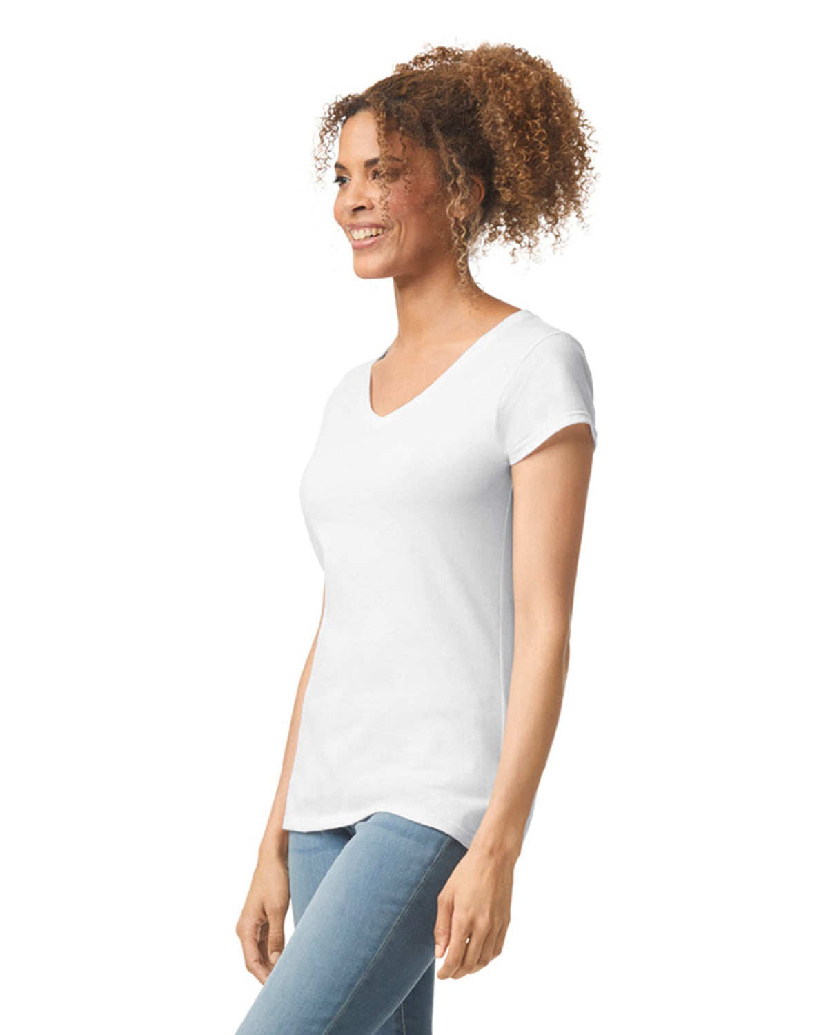 Gildan GI64V00L Softstyle® Fitted Ladies' V-neck T-shirt