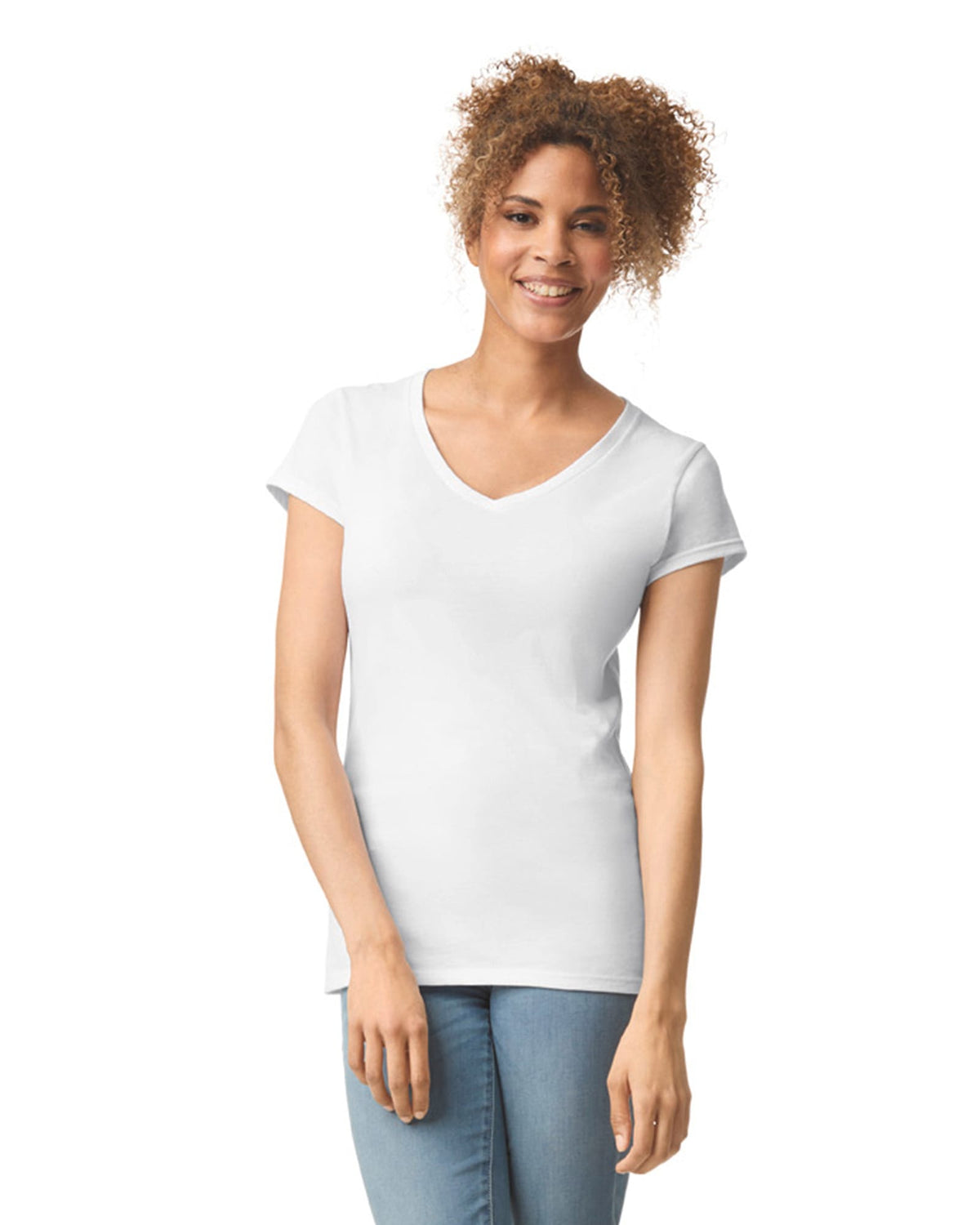 Gildan GI64V00L Softstyle® Fitted Ladies' V-neck T-shirt