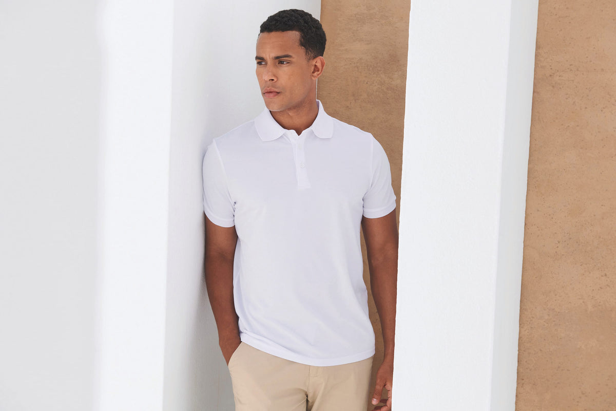 Henbury H465 Herenpolo van gerecycled polyester