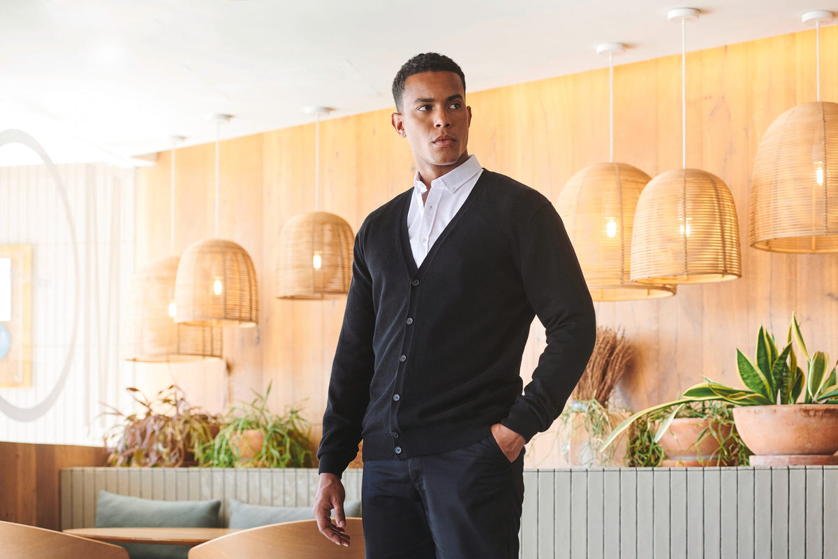 Henbury H722 Men's Lichtgewicht V Cardigan