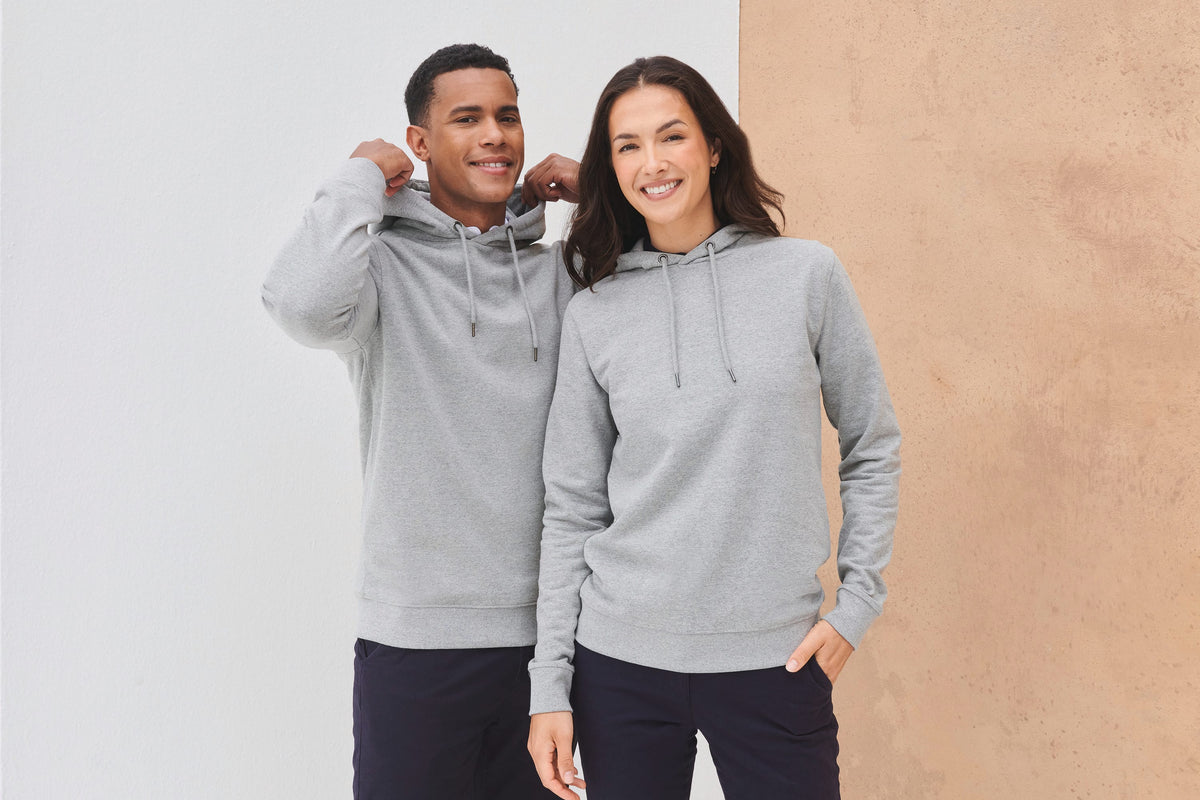 Henbury H841 Ecologische unisex sweater met capuchon