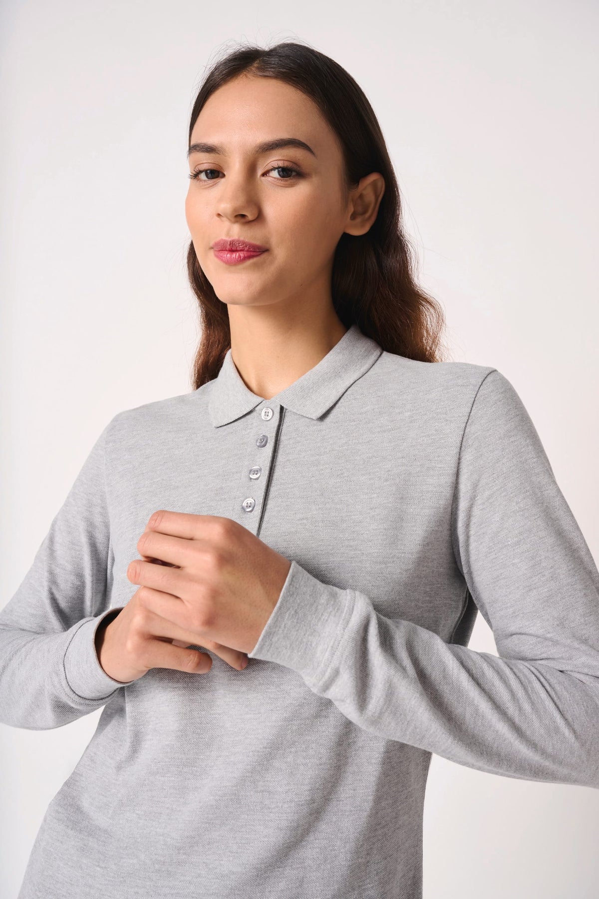 iDeal Basic Brand IB223 Dames piquépolo LSL