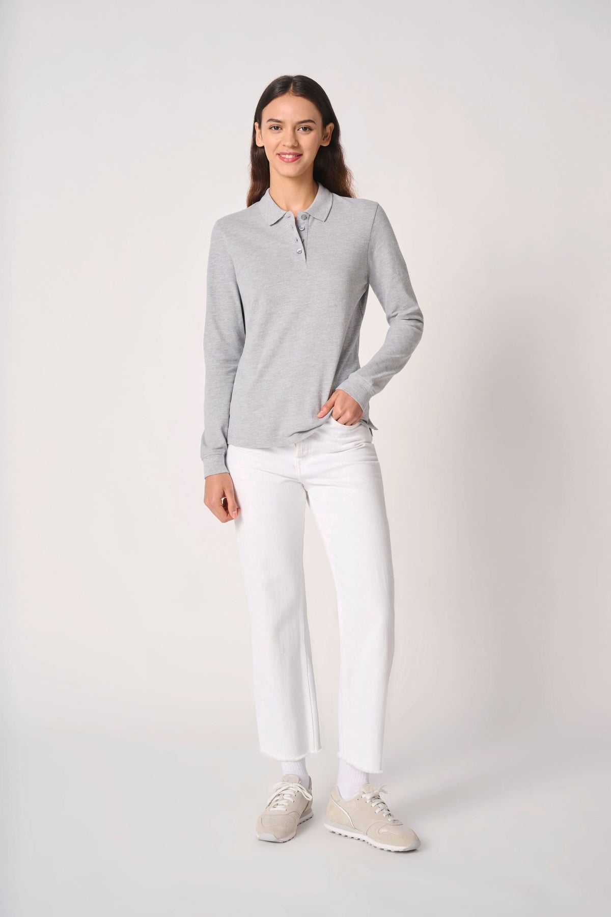 iDeal Basic Brand IB223 Dames piquépolo LSL
