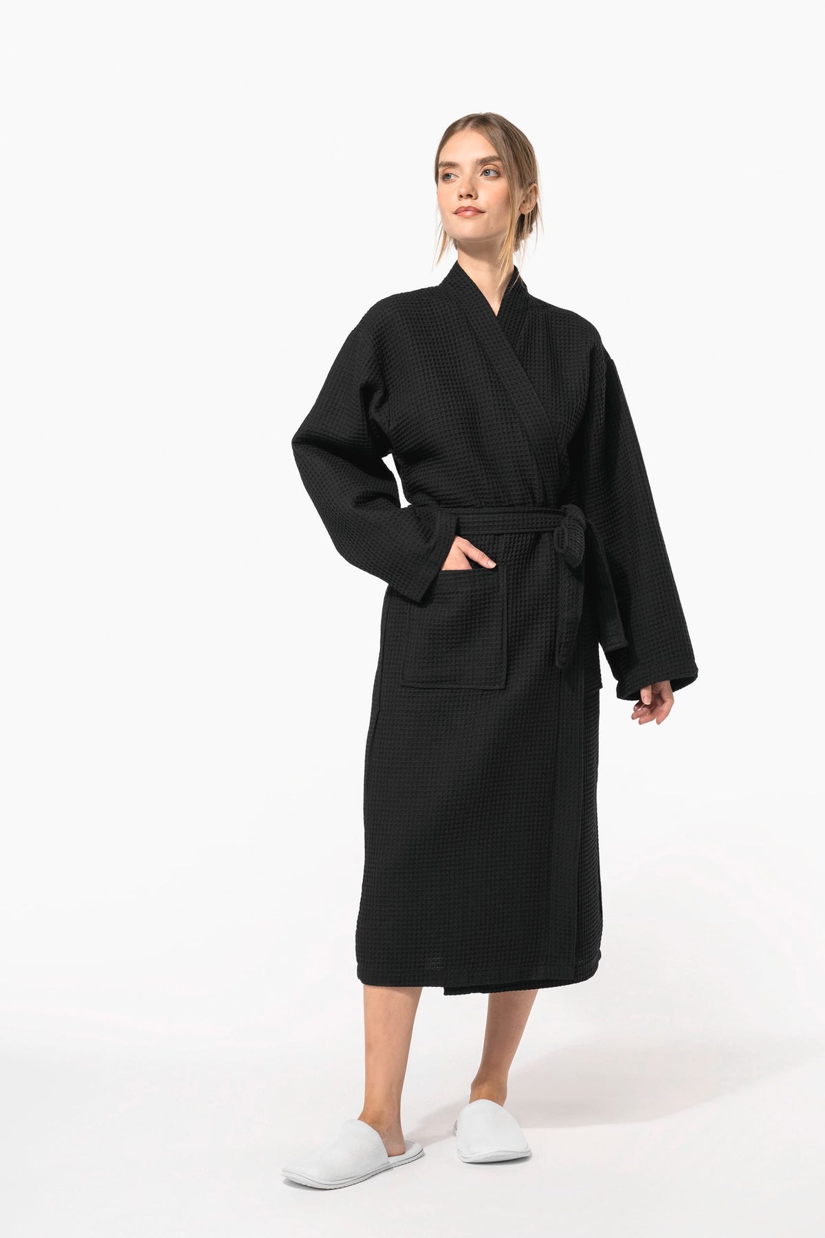 Kariban K122 Kimono Badjas Honinggraatstructuur