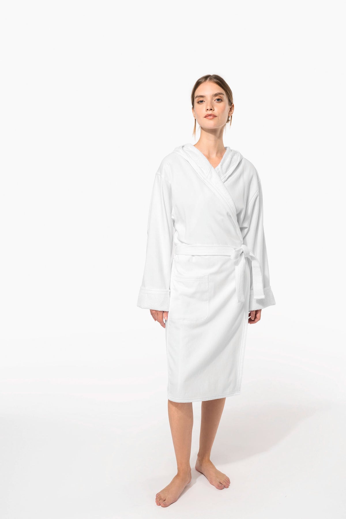 Kariban K140 Biologische badjas met capuchon