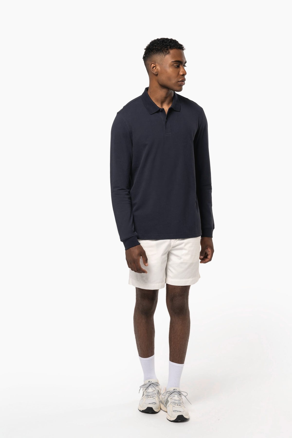Kariban K2027 Bio180 piqué herenpolo lange mouwen