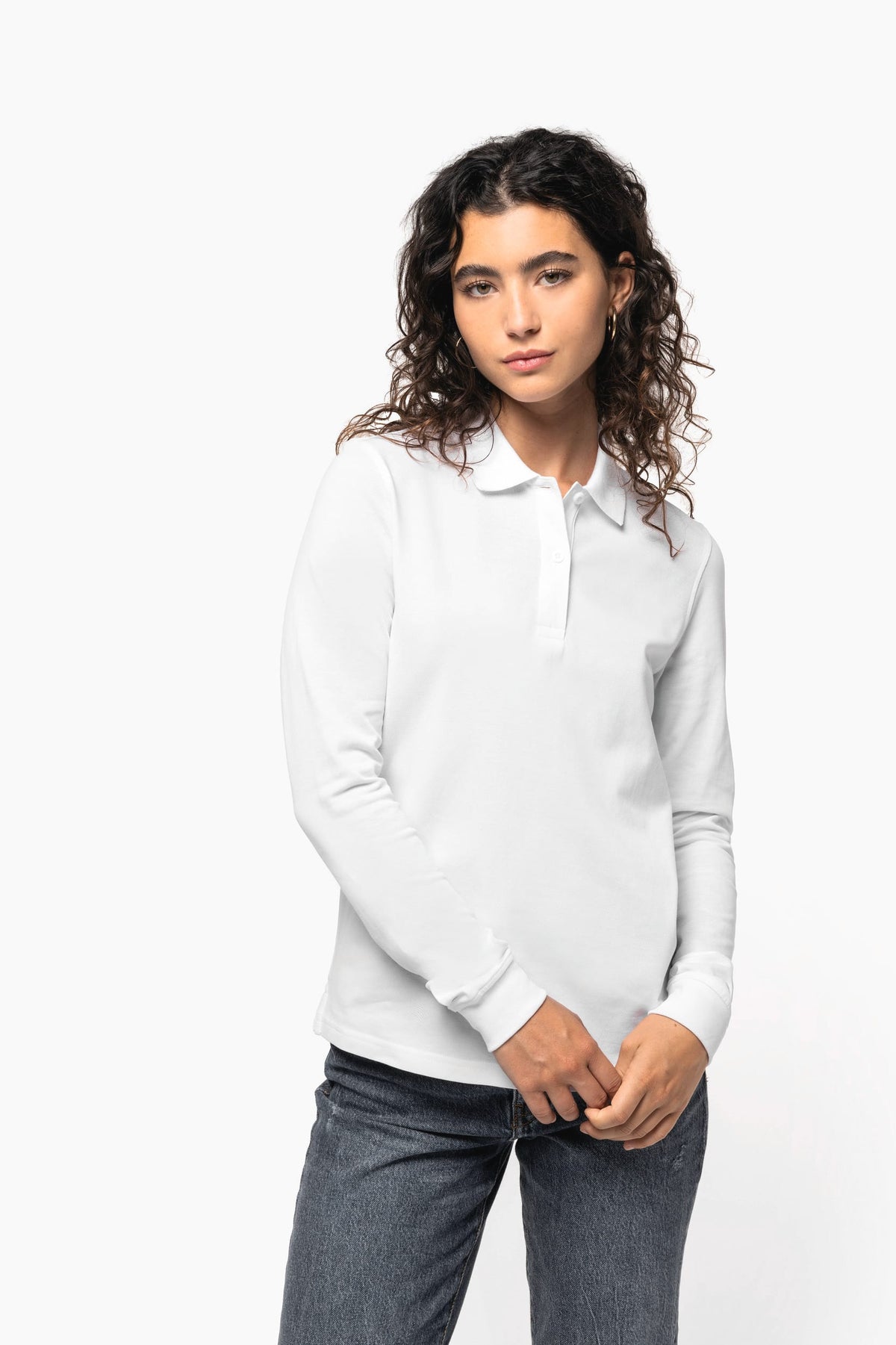 Kariban K2028 Bio180 piqué damespolo lange mouwen