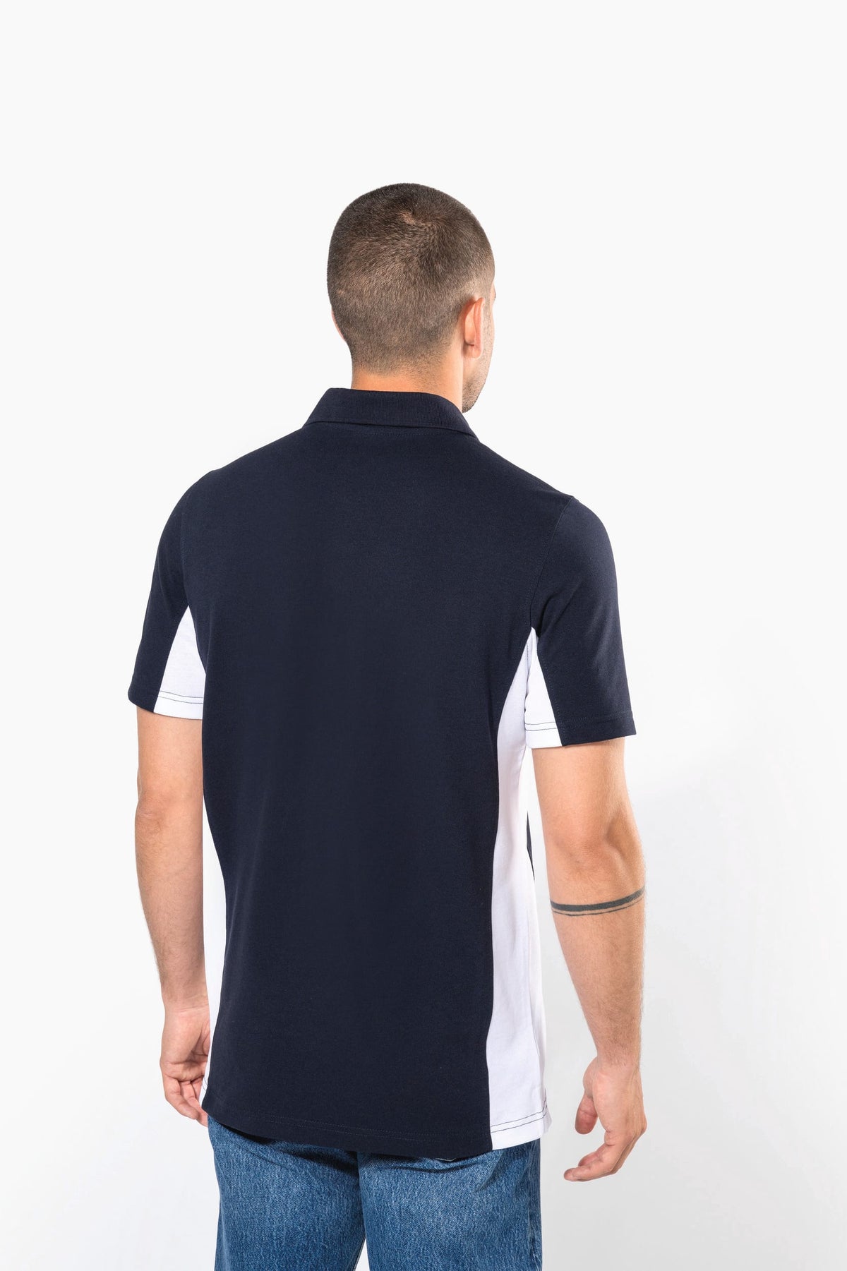 Kariban K232 Tweekleurige piquépolo korte mouwen heren