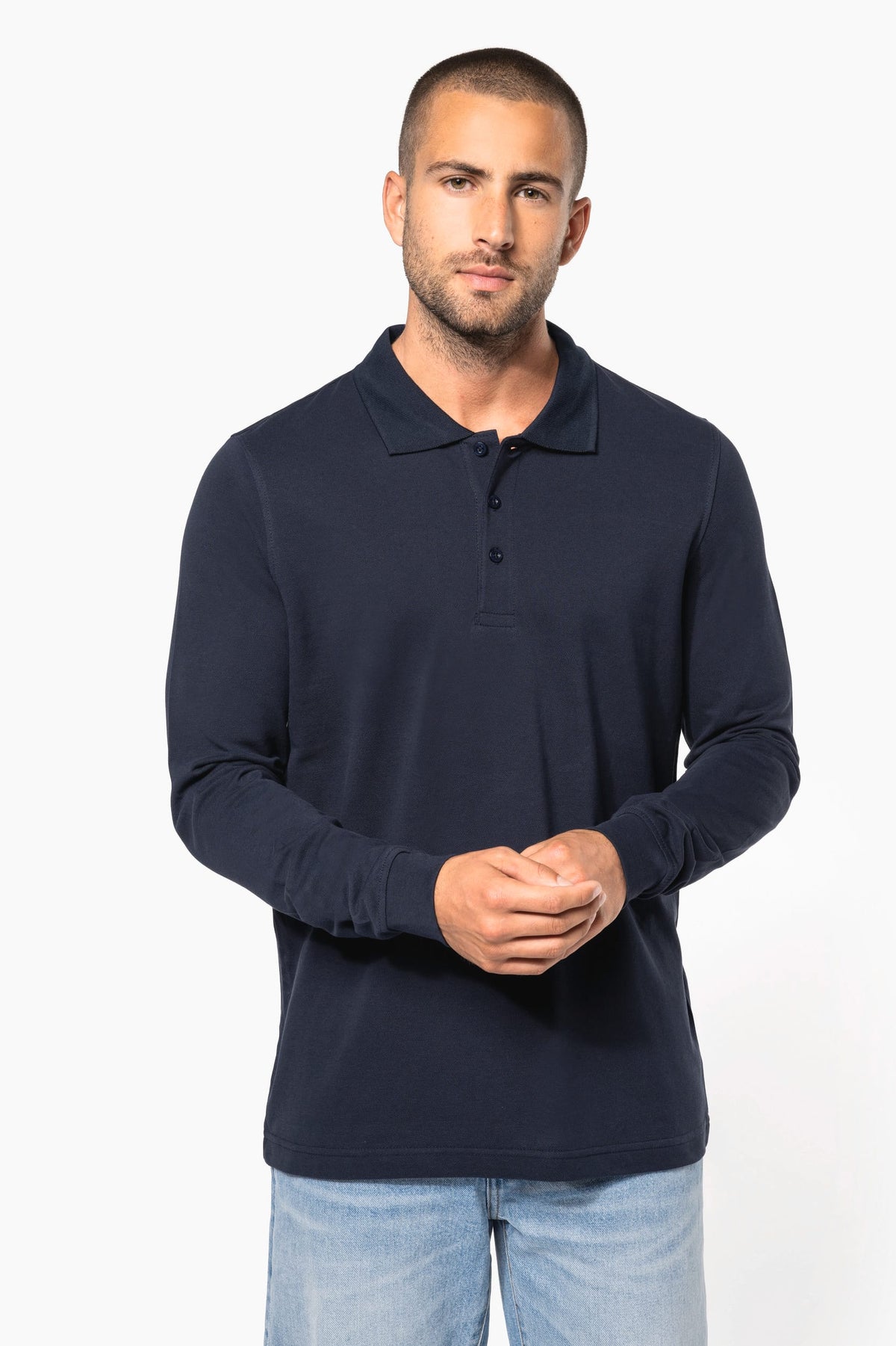 Kariban K256 Piqué-herenpolo lange mouwen