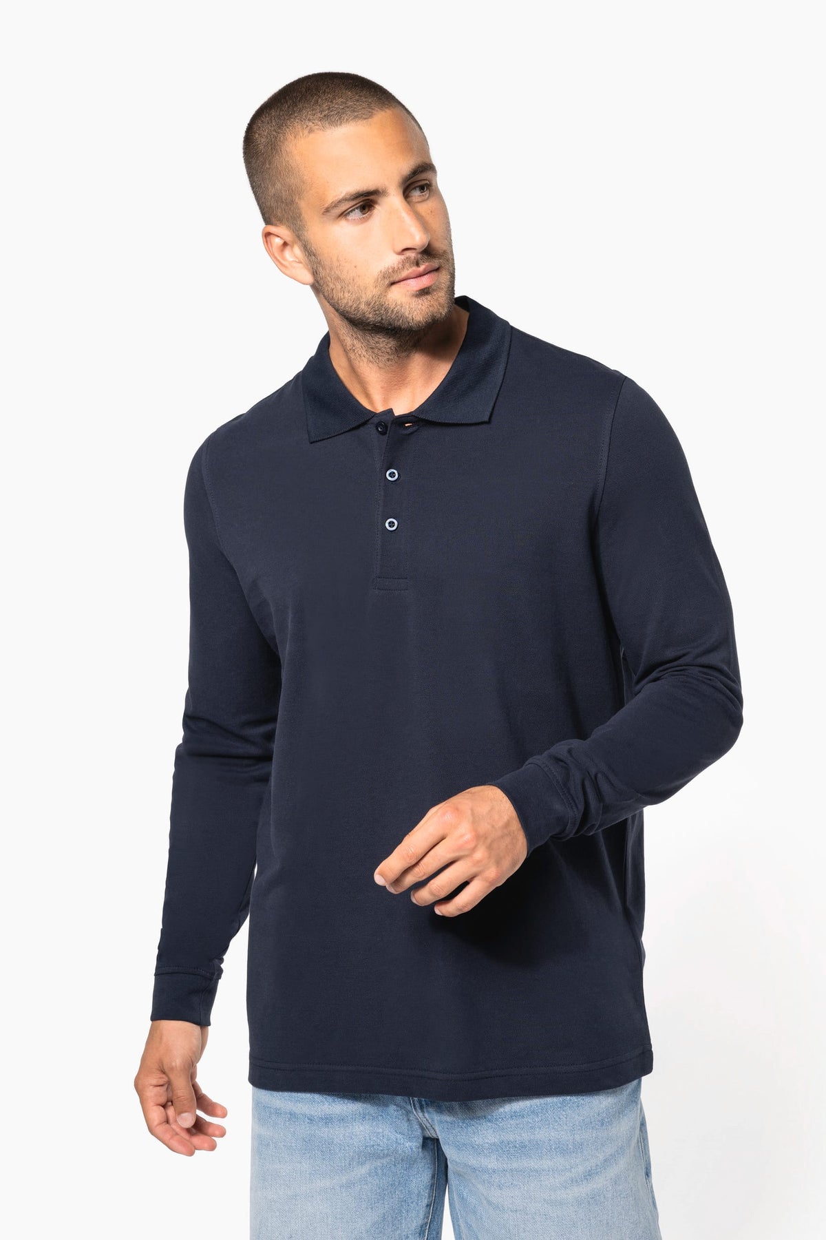Kariban K256 Piqué-herenpolo lange mouwen