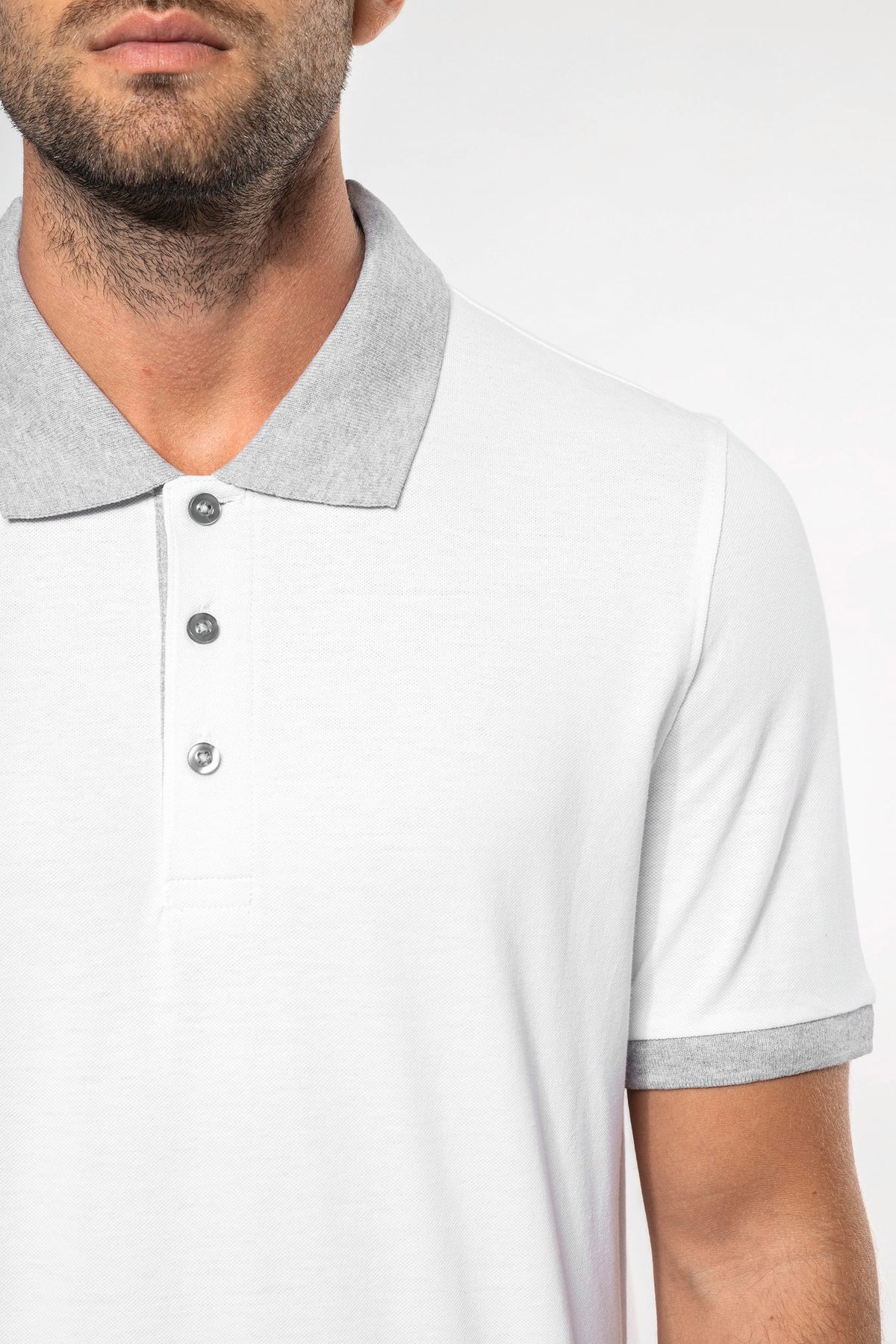 Kariban K258 Piqué-herenpolo tweekleurig