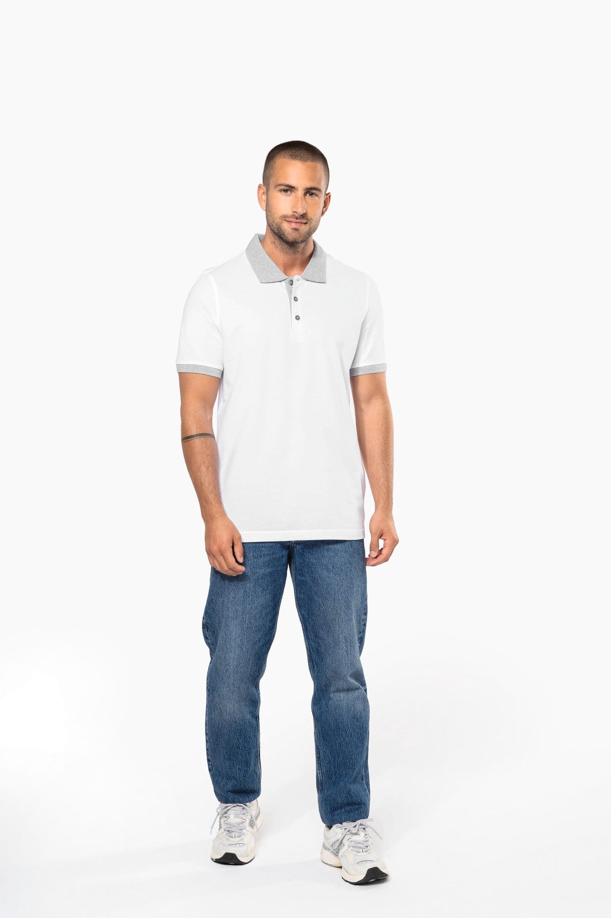 Kariban K258 Piqué-herenpolo tweekleurig