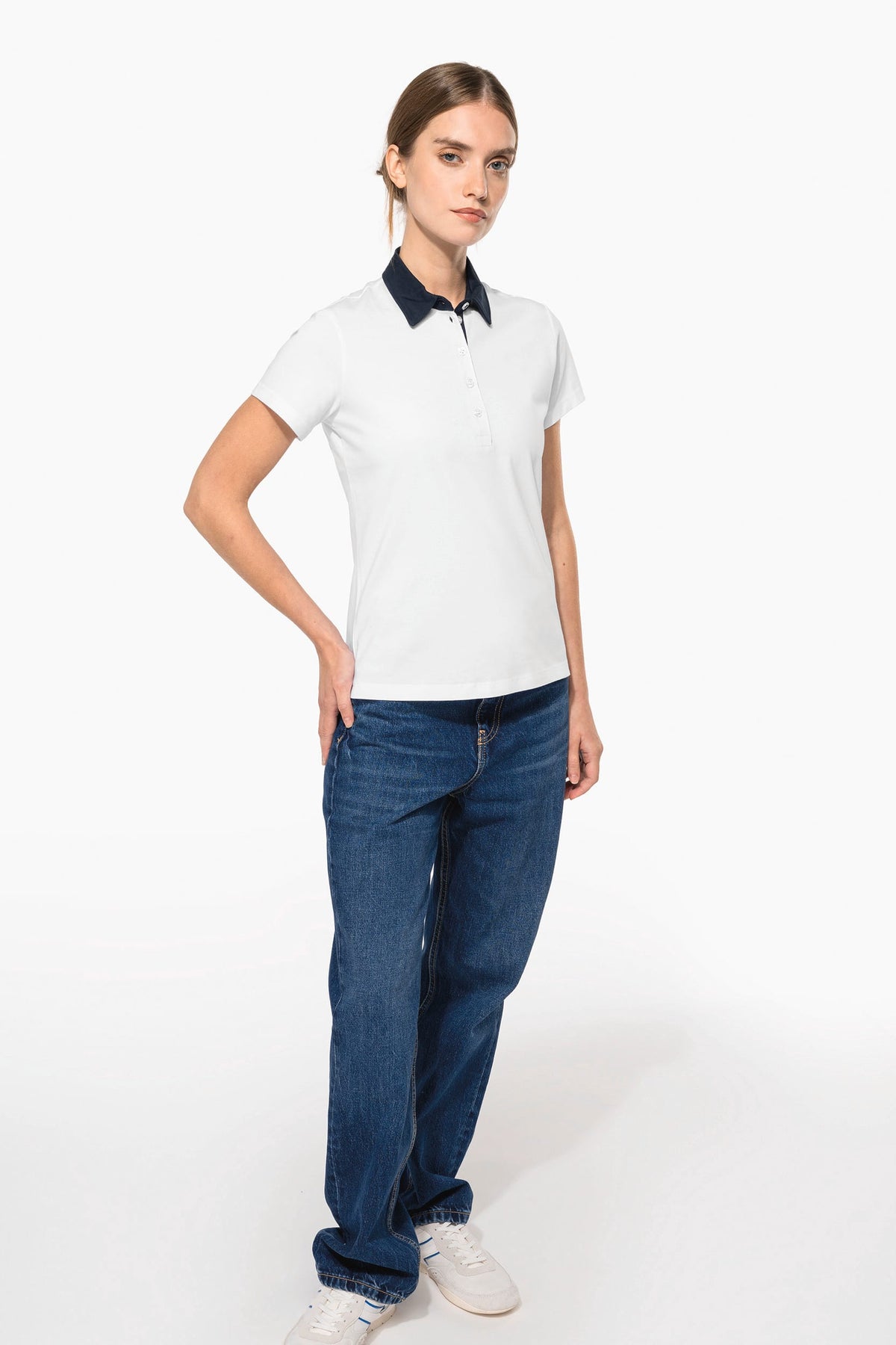 Kariban K261 Tweekleurige damespolo jersey