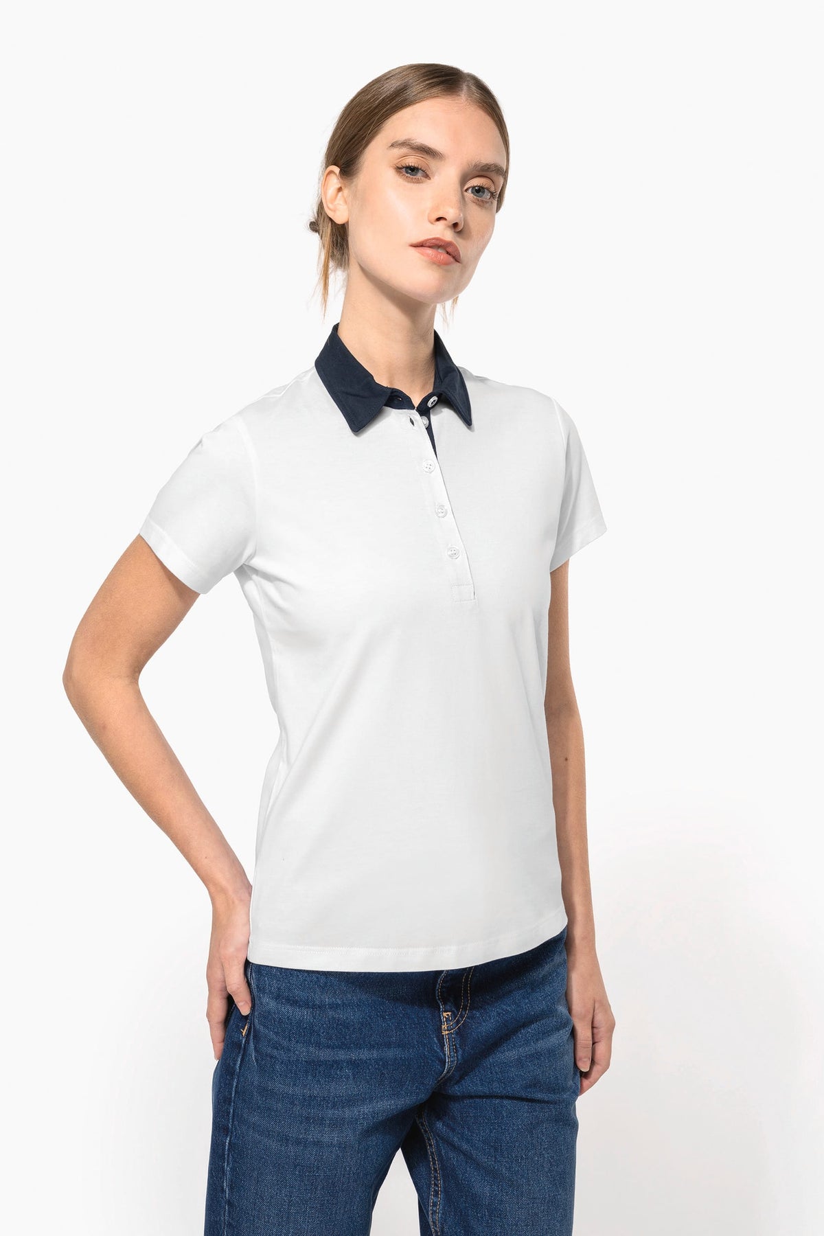 Kariban K261 Tweekleurige damespolo jersey