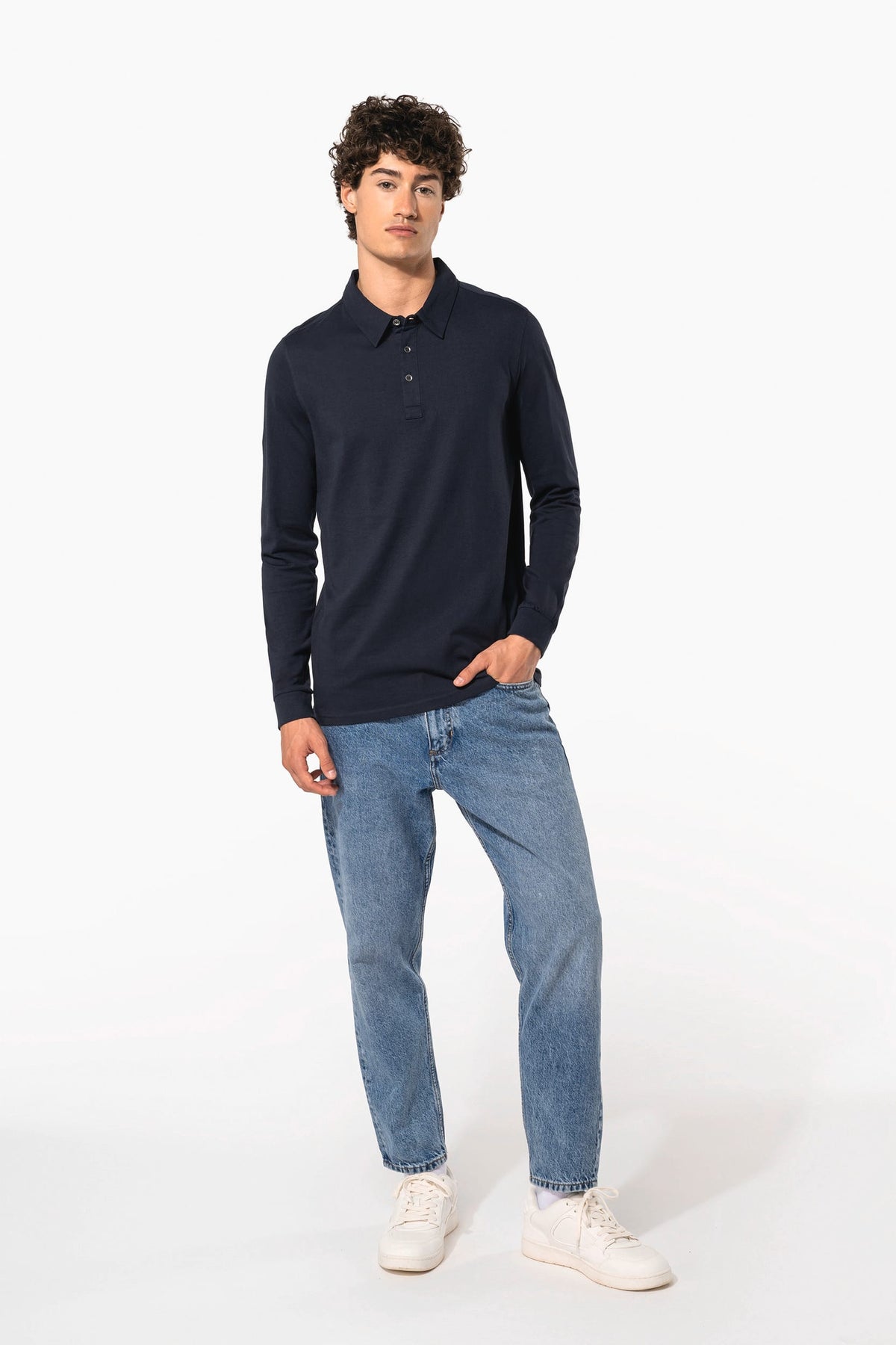 Kariban K264 Herenpolo lange mouwen van jersey