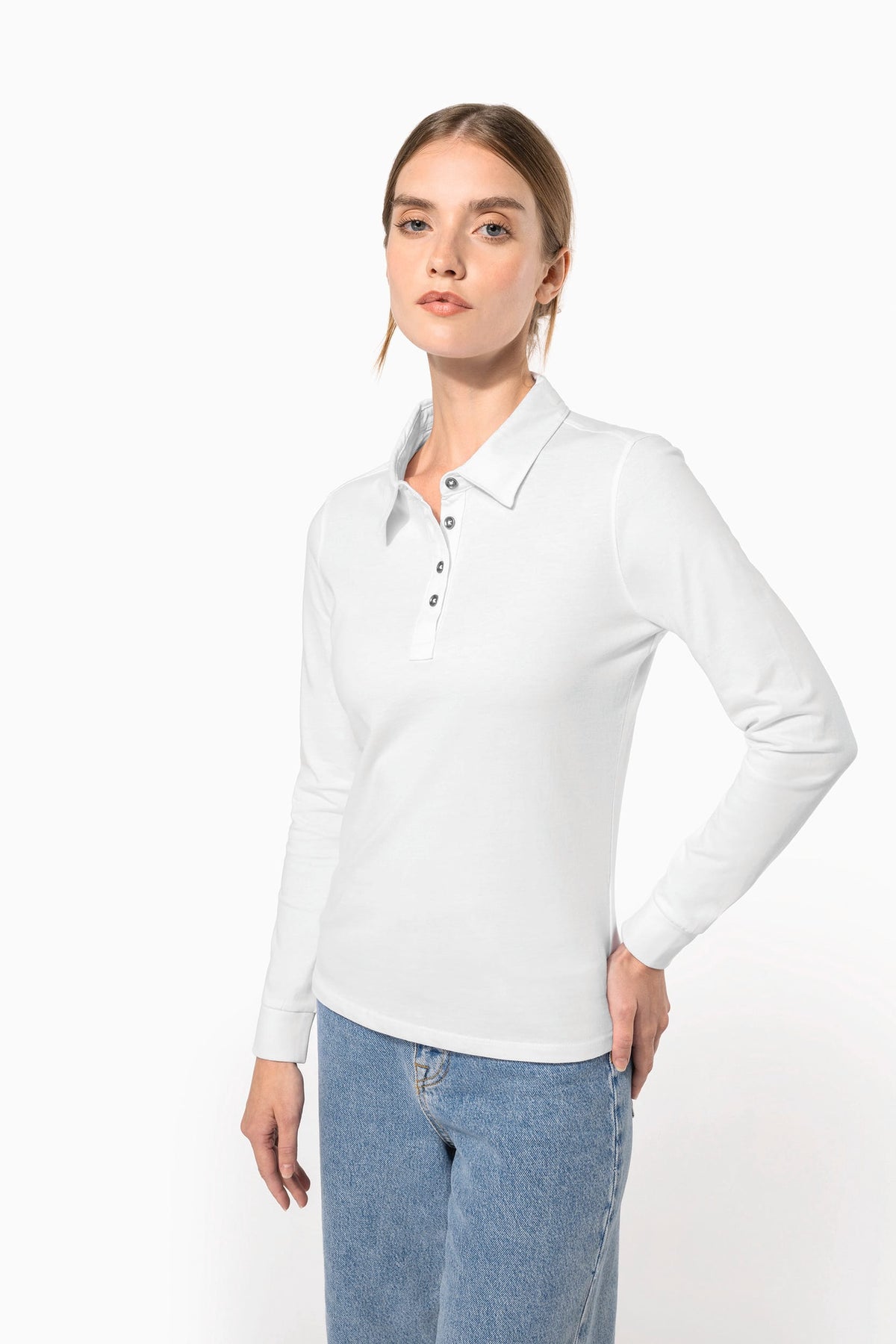 Kariban K265 Damespolo lange mouwen van jersey