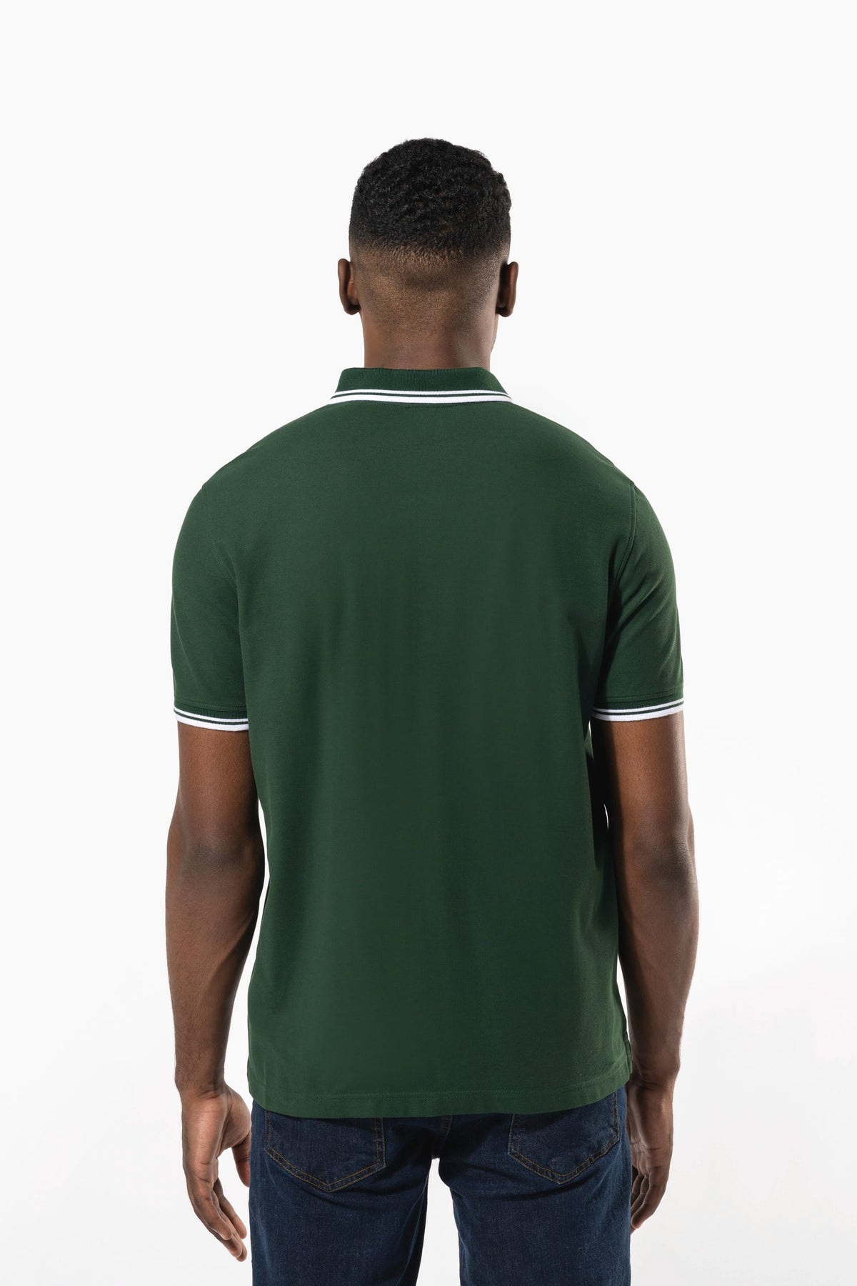 Kariban K272 Herenpolo met korte mouwen en contrasterende bies