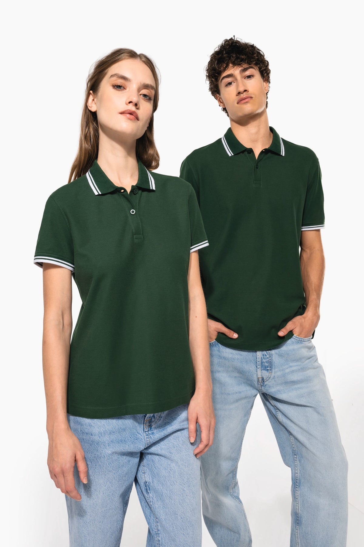 Kariban K272 Herenpolo met korte mouwen en contrasterende bies