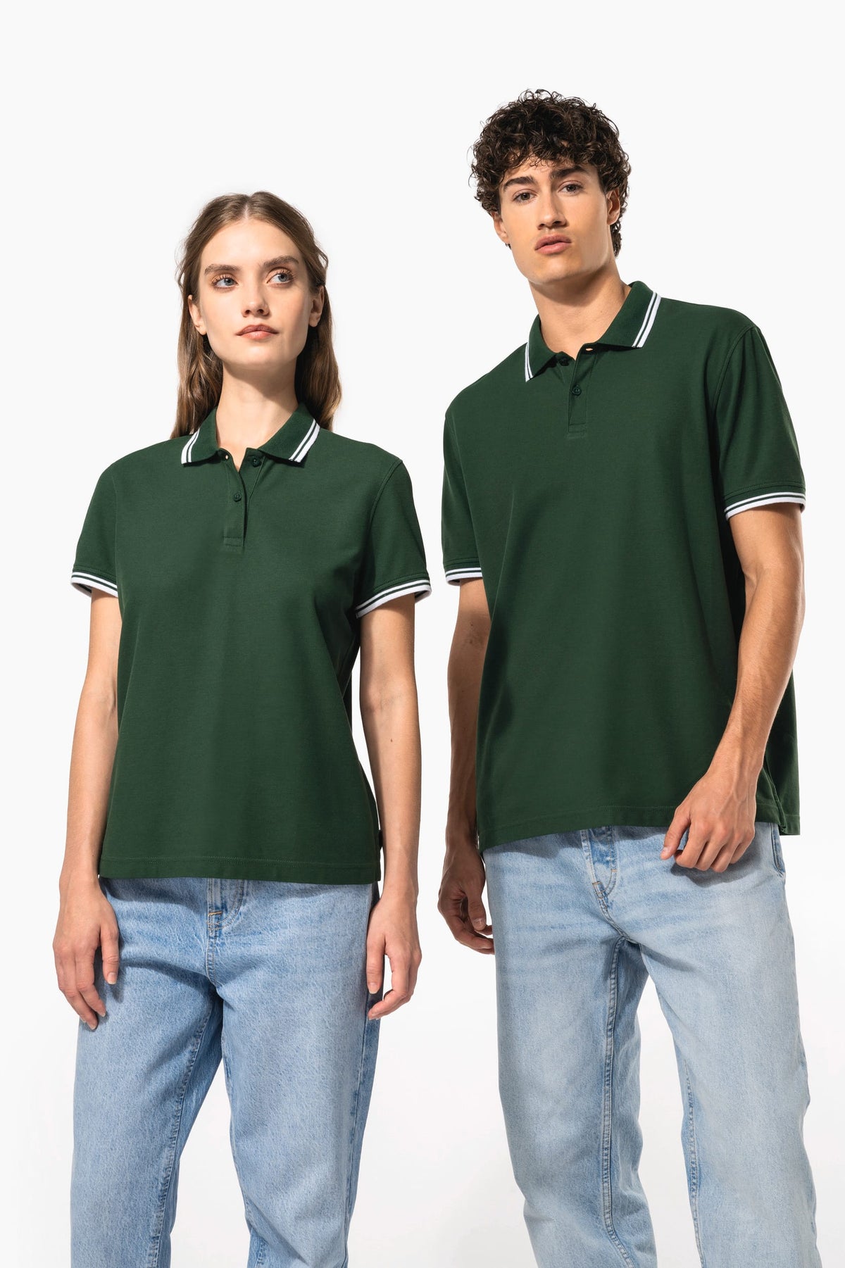 Kariban K272 Herenpolo met korte mouwen en contrasterende bies