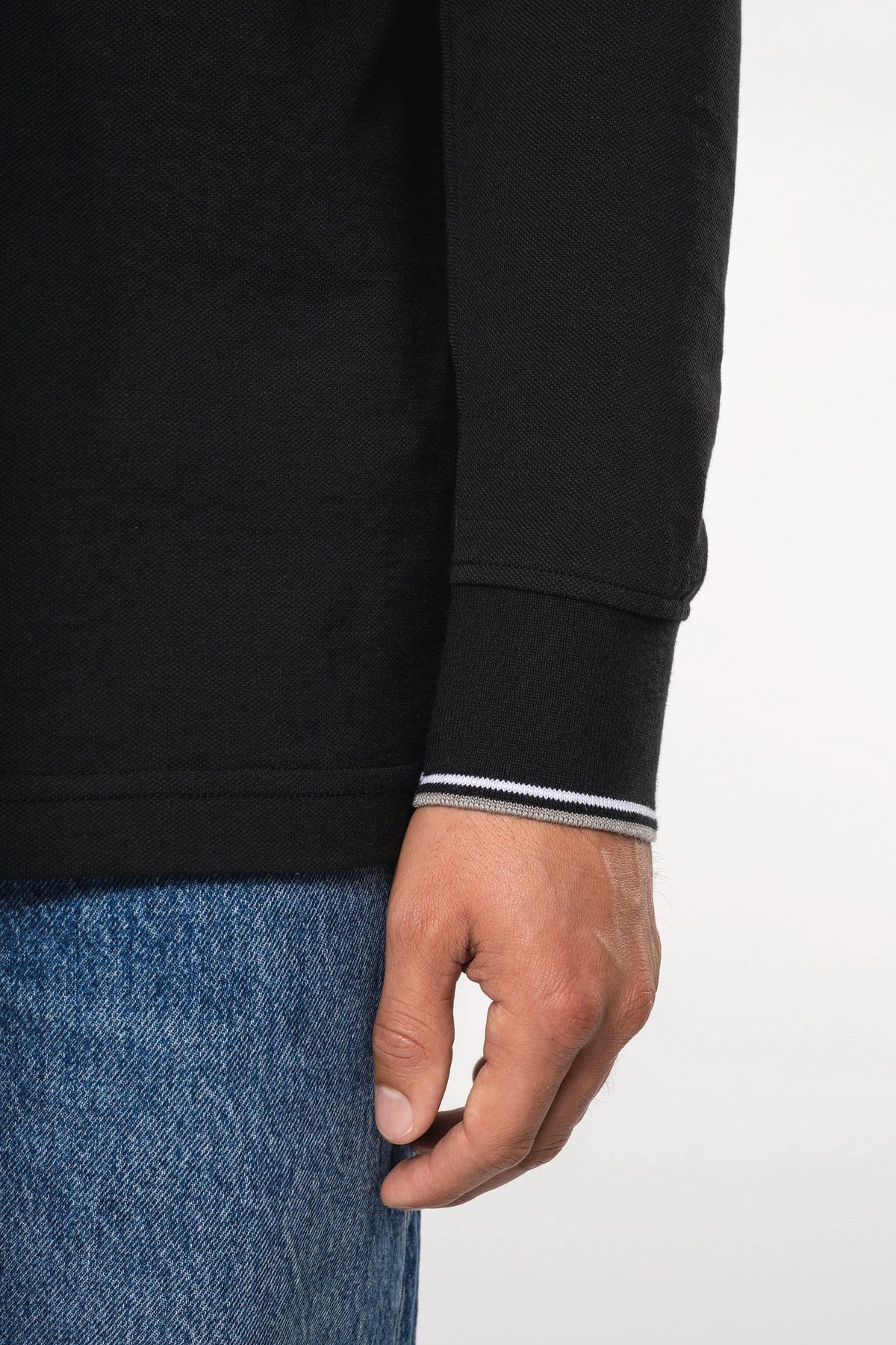 Kariban K280 Heren polo van piquétricot met lange mouwen
