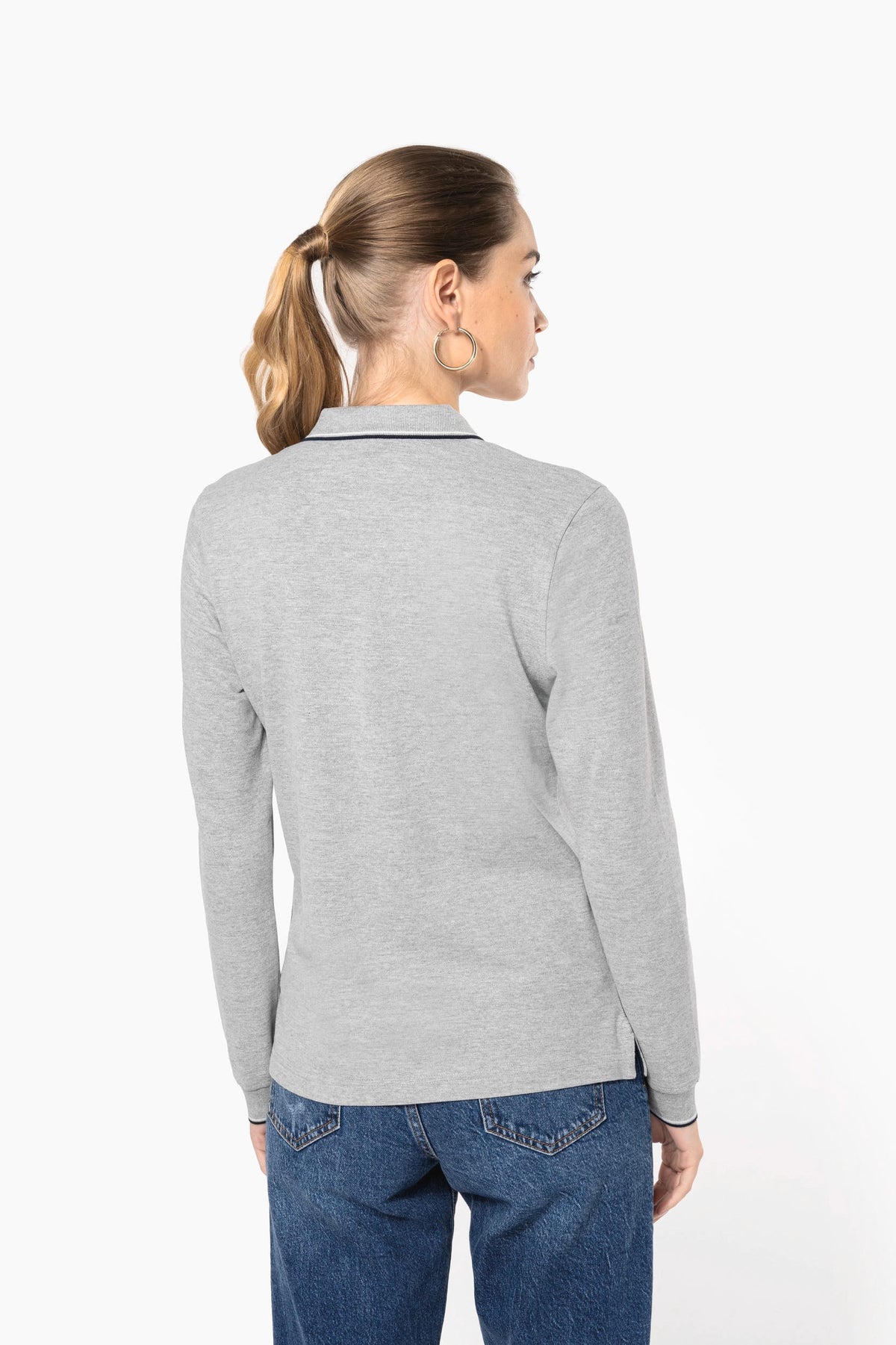 Kariban K281 Dames polo van piquétricot met lange mouwen
