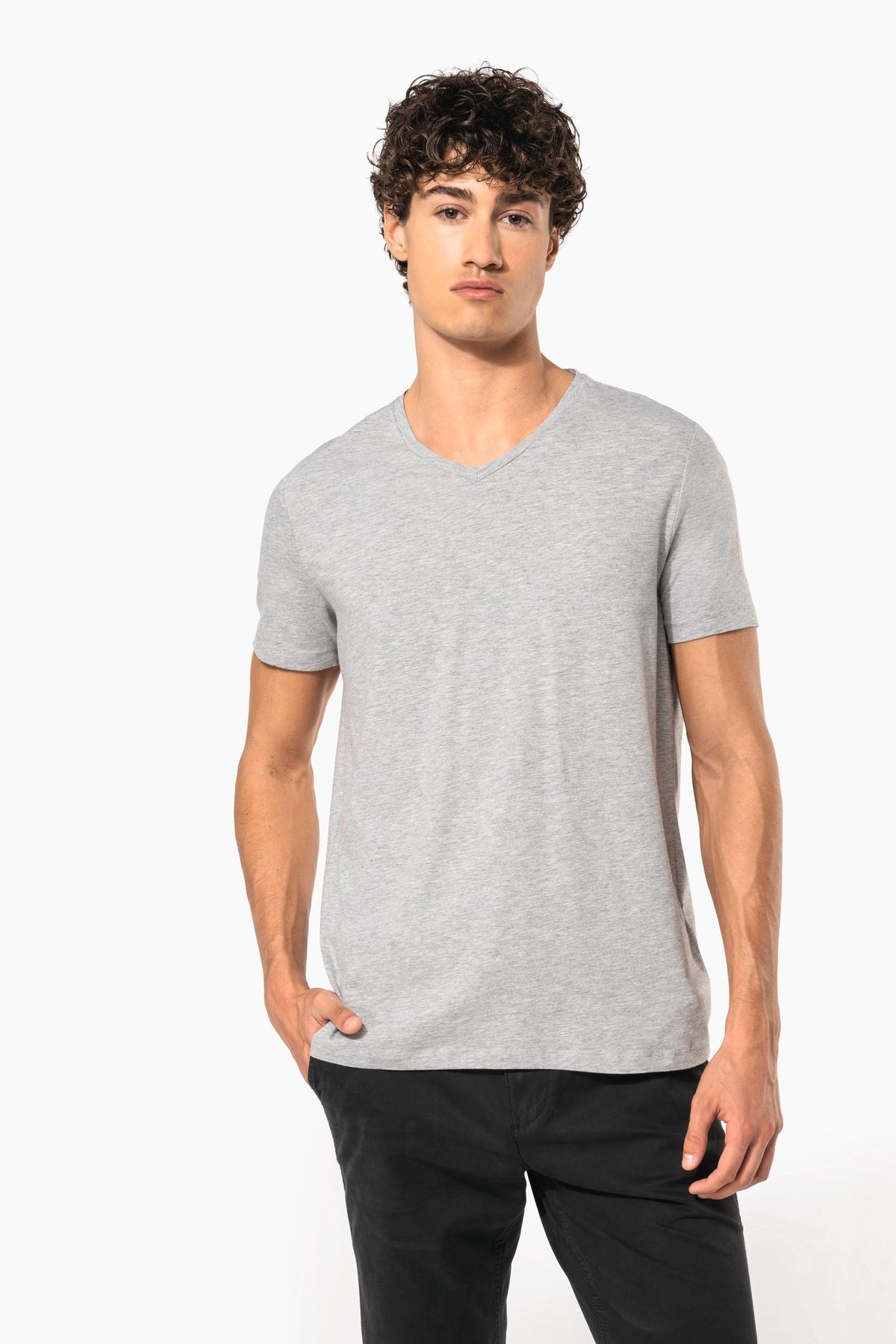 Kariban K3014 T-shirt korte mouwen V-hals