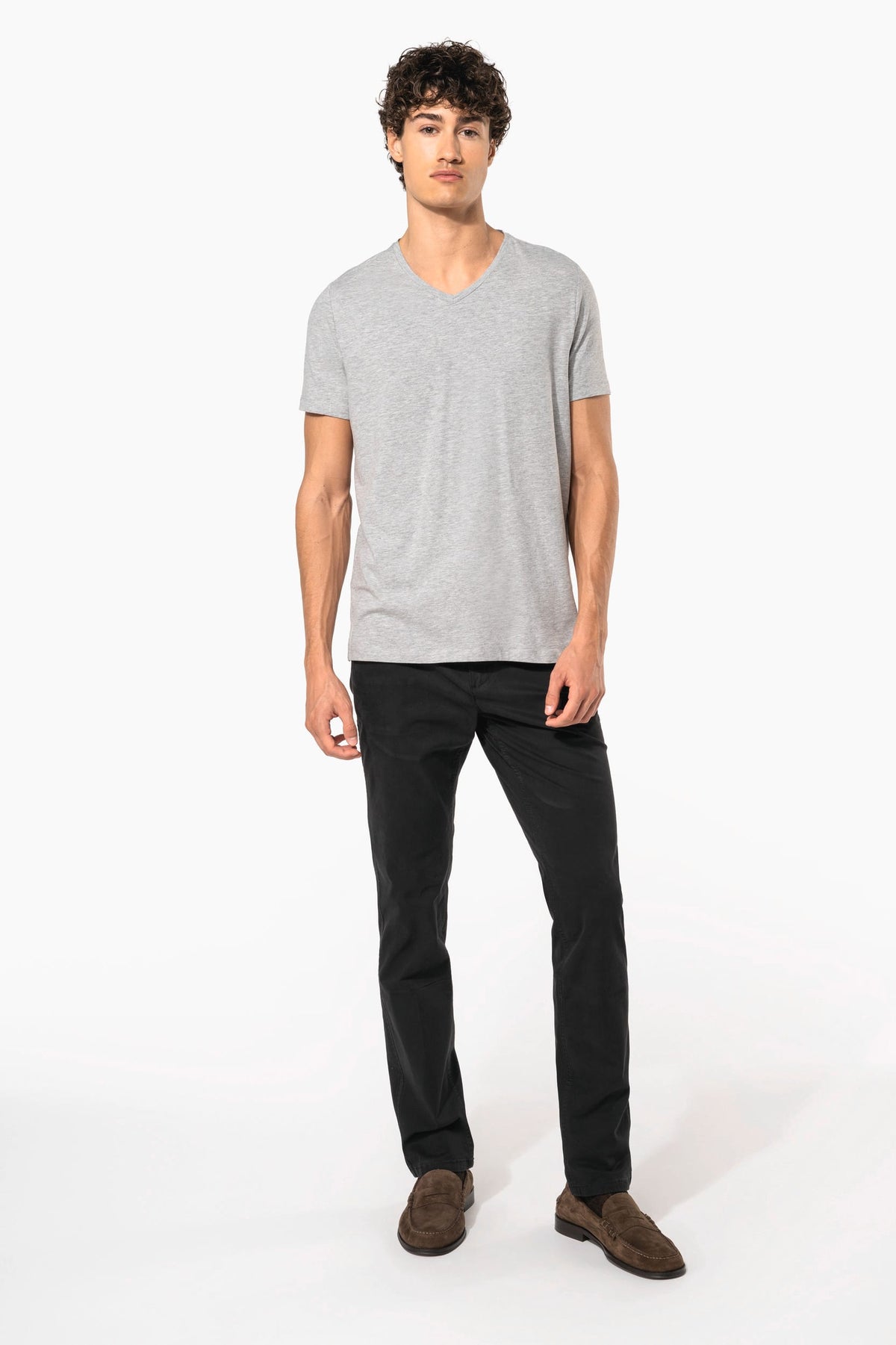 Kariban K3014 T-shirt korte mouwen V-hals