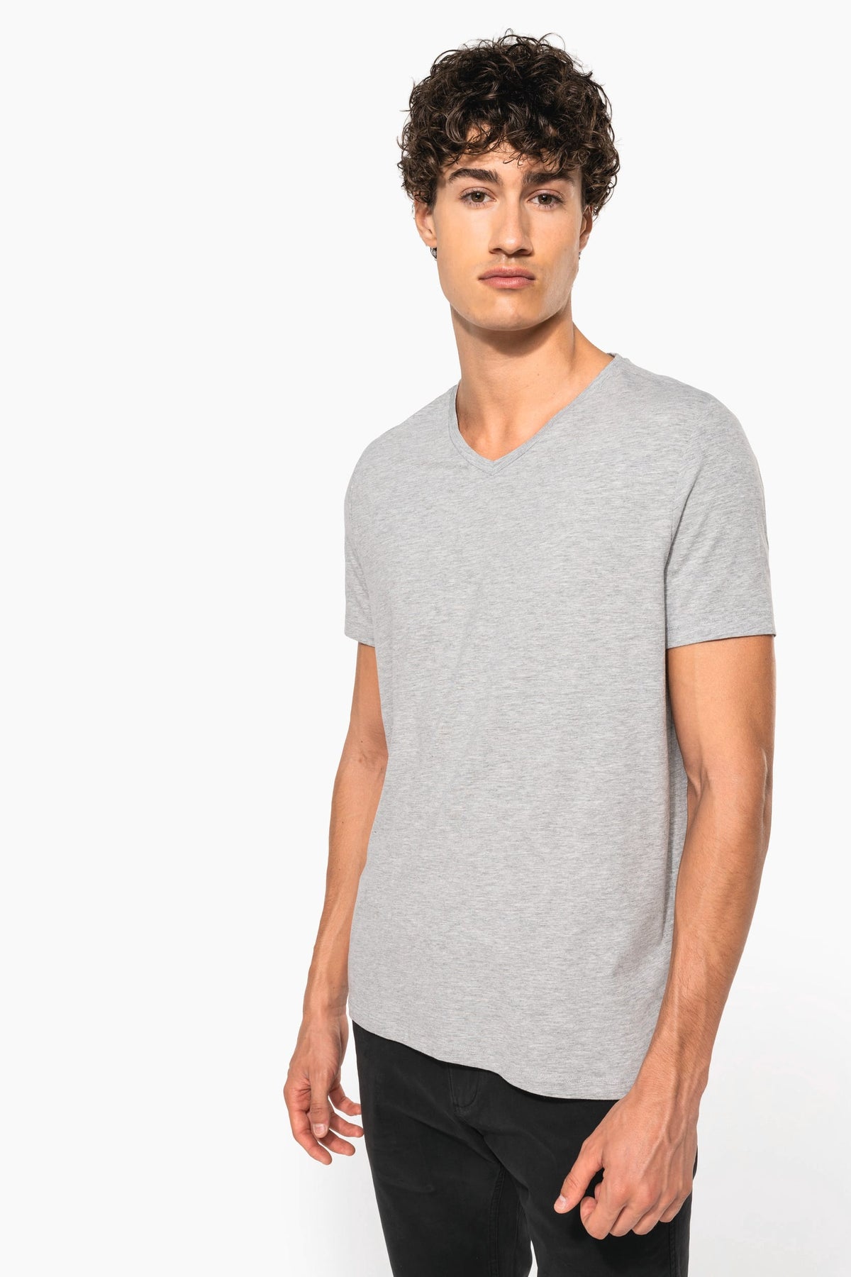 Kariban K3014 T-shirt korte mouwen V-hals