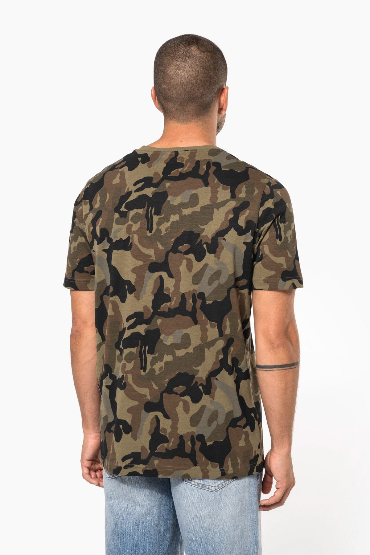 Kariban K3030 T-shirt camo korte mouwen