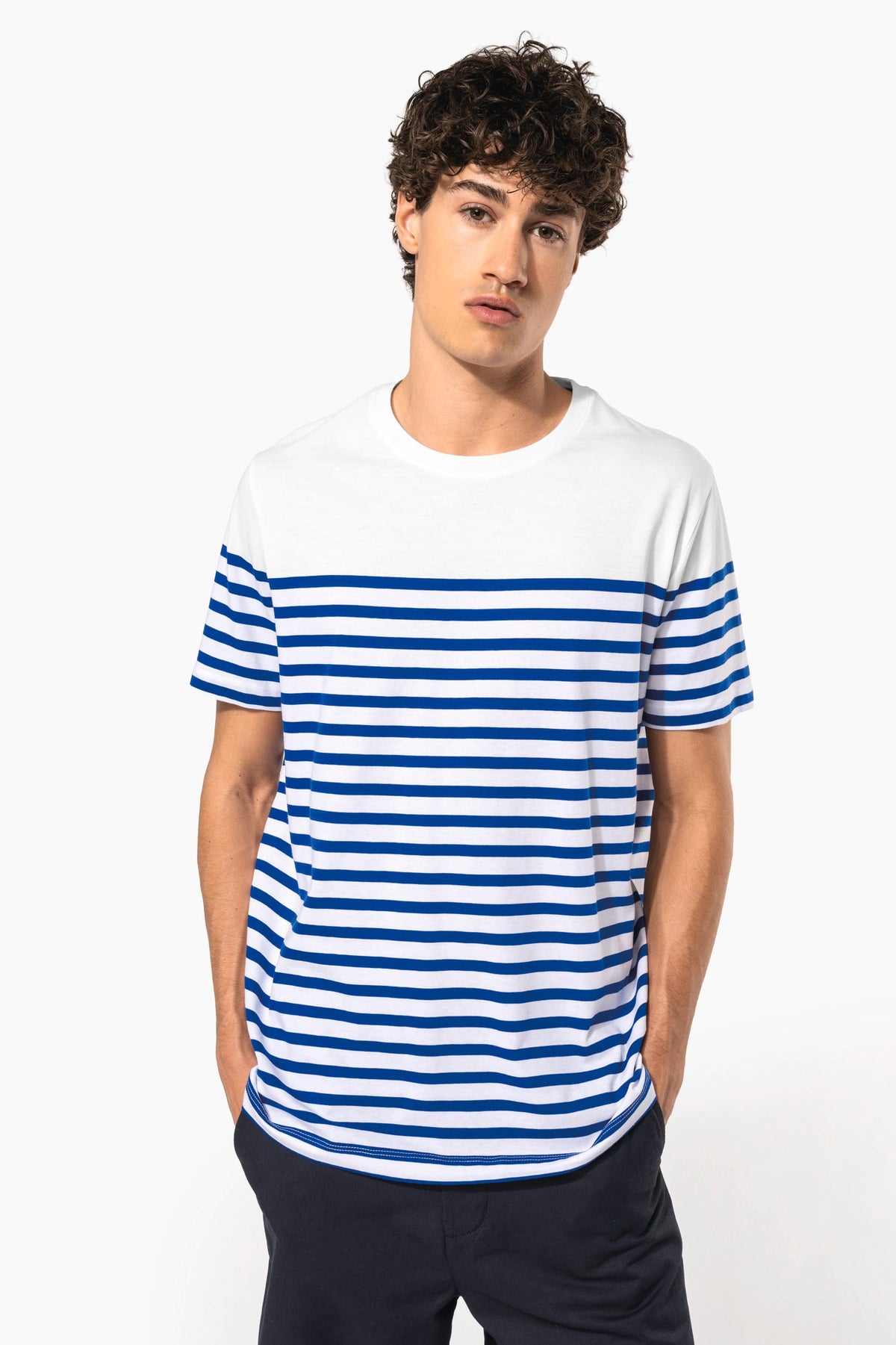 Kariban K3033 Marine-T-shirt ronde hals Bio heren