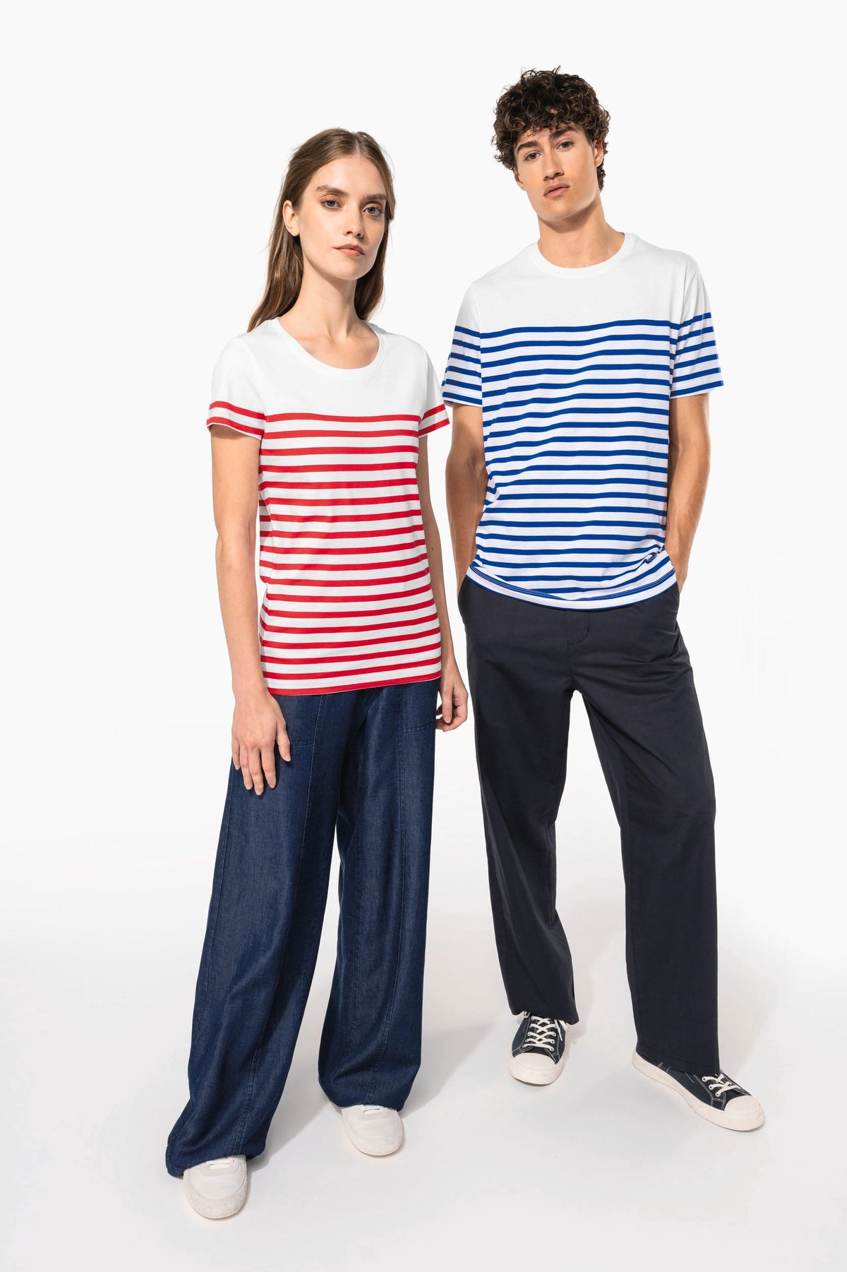Kariban K3033 Marine-T-shirt ronde hals Bio heren