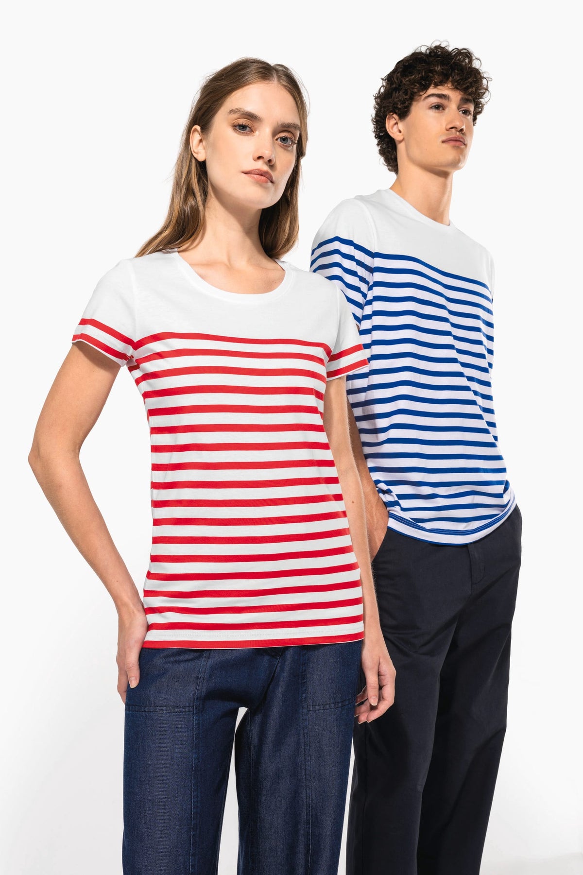Kariban K3033 Marine-T-shirt ronde hals Bio heren