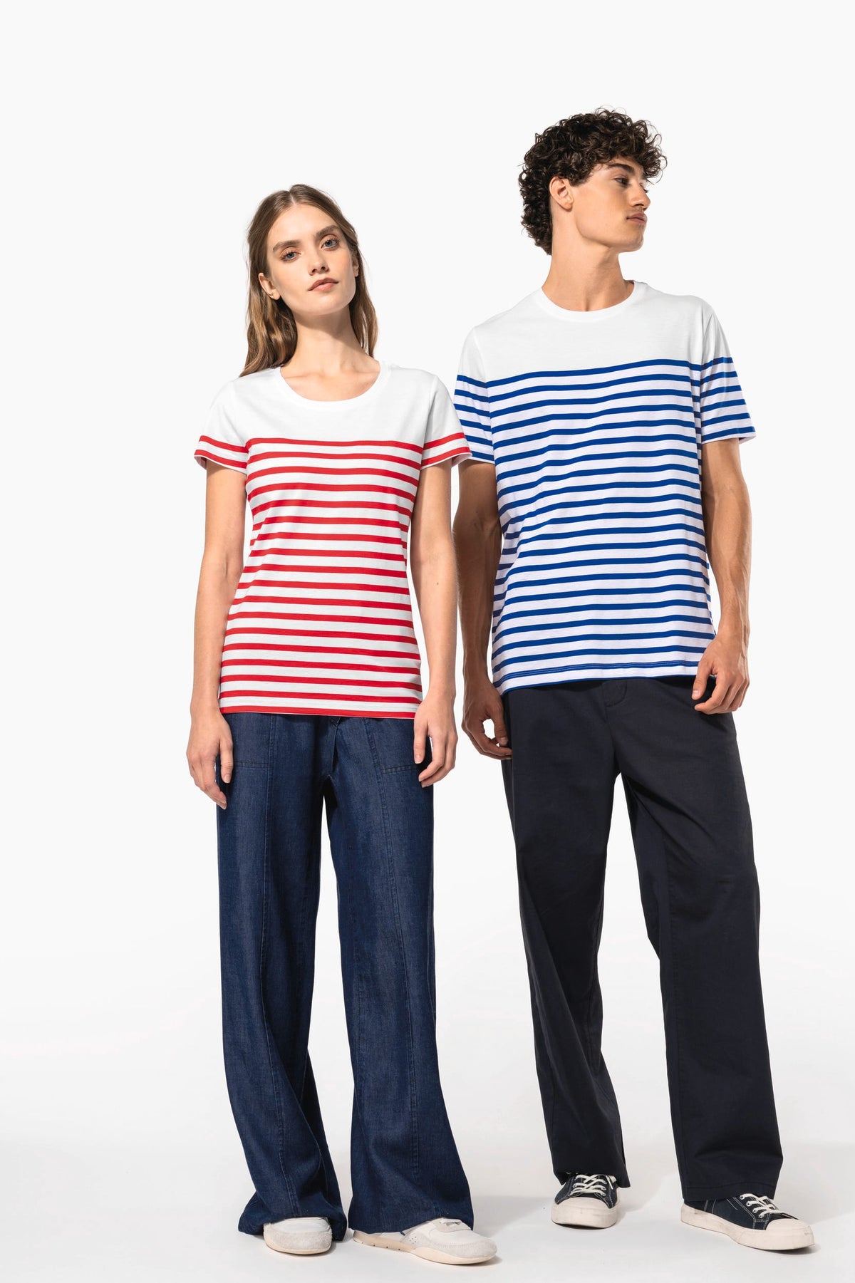 Kariban K3033 Marine-T-shirt ronde hals Bio heren