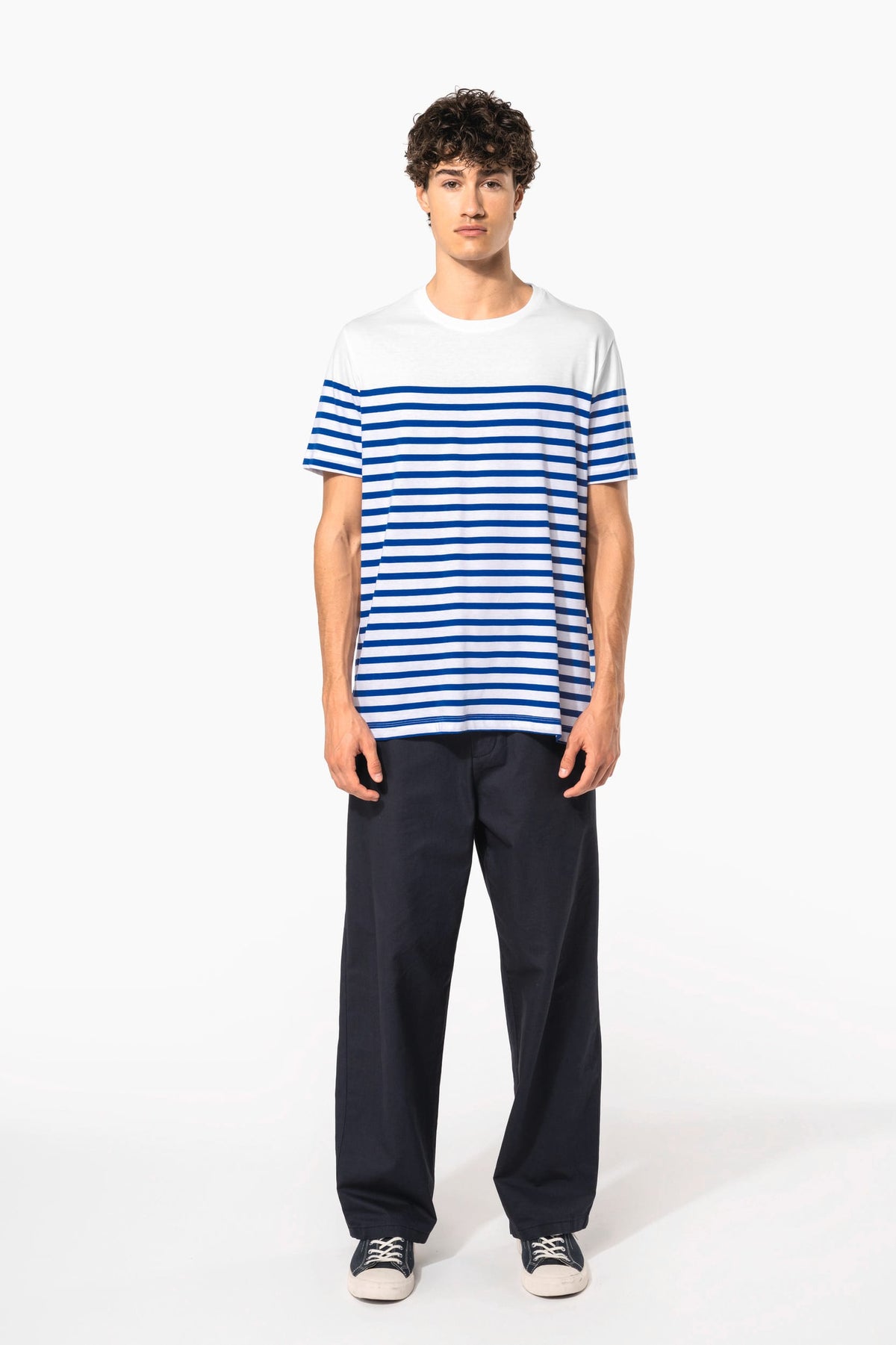 Kariban K3033 Marine-T-shirt ronde hals Bio heren