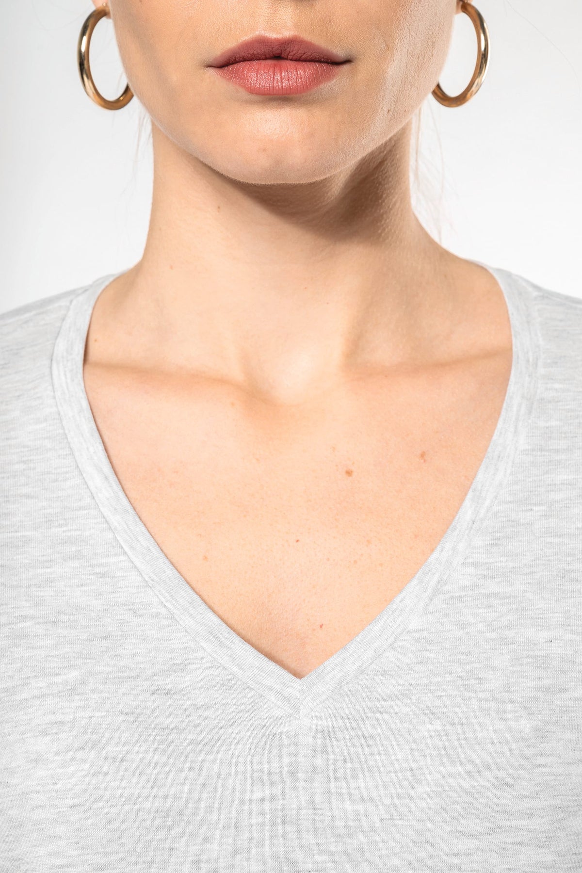 Kariban K382 Dames T-shirt V-hals lange mouwen