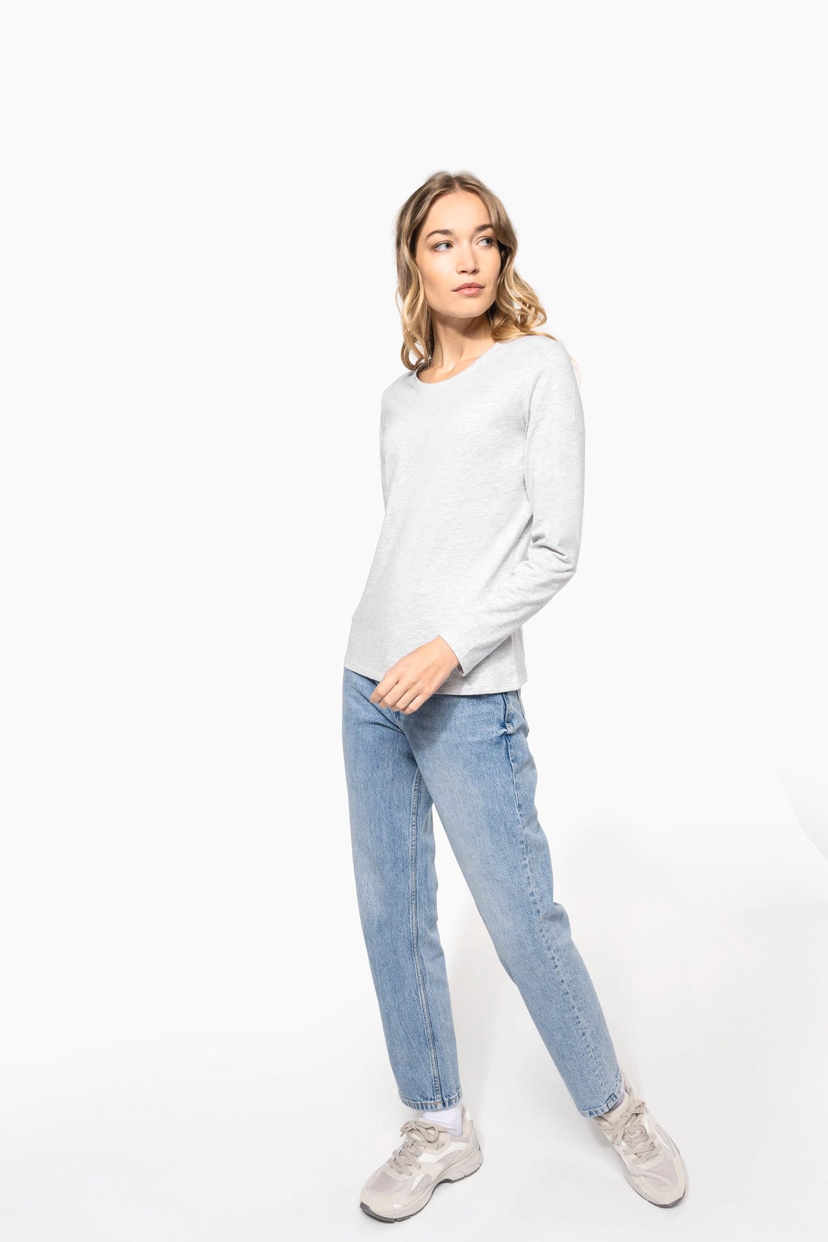 Kariban K383 Dames T-shirt ronde hals lange mouwen
