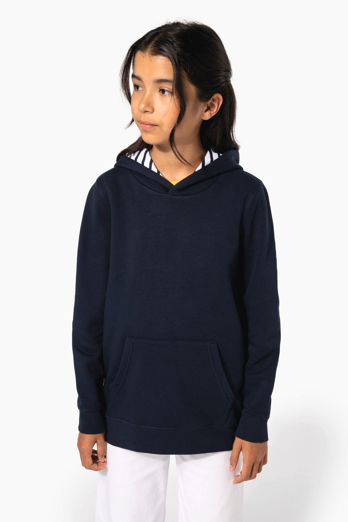 Kariban K4014 Sweater met contrasterende capuchon met motief